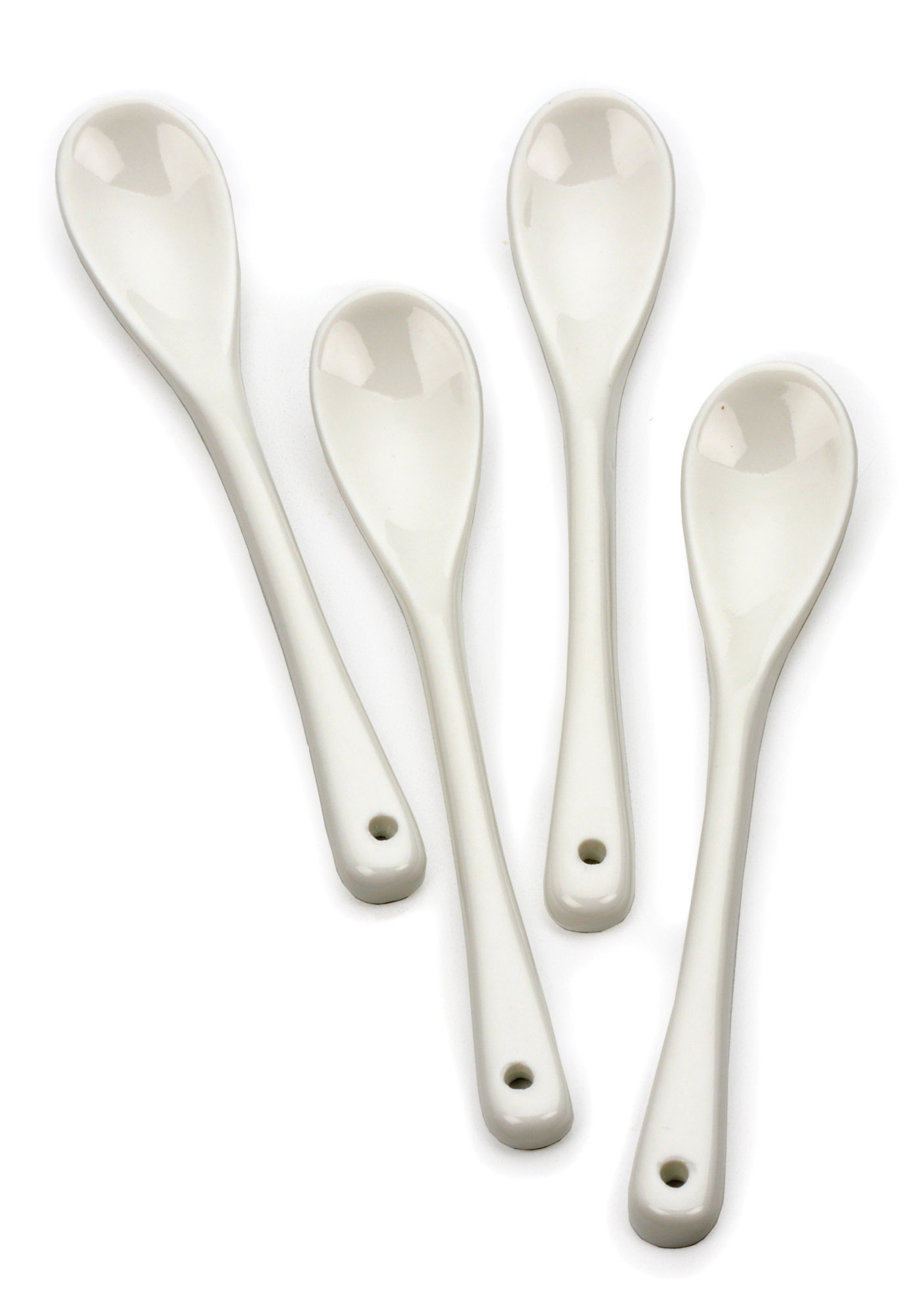 RSVP International Set of 4 Porcelain Egg Spoons, 5 ½ Inches eBay