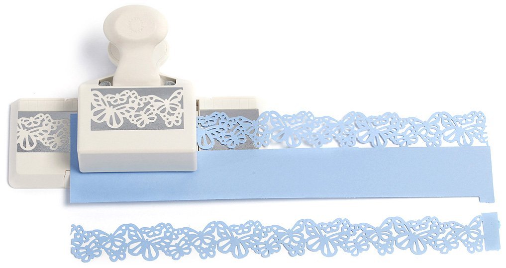 martha stewart double edge border punch scrapbook card