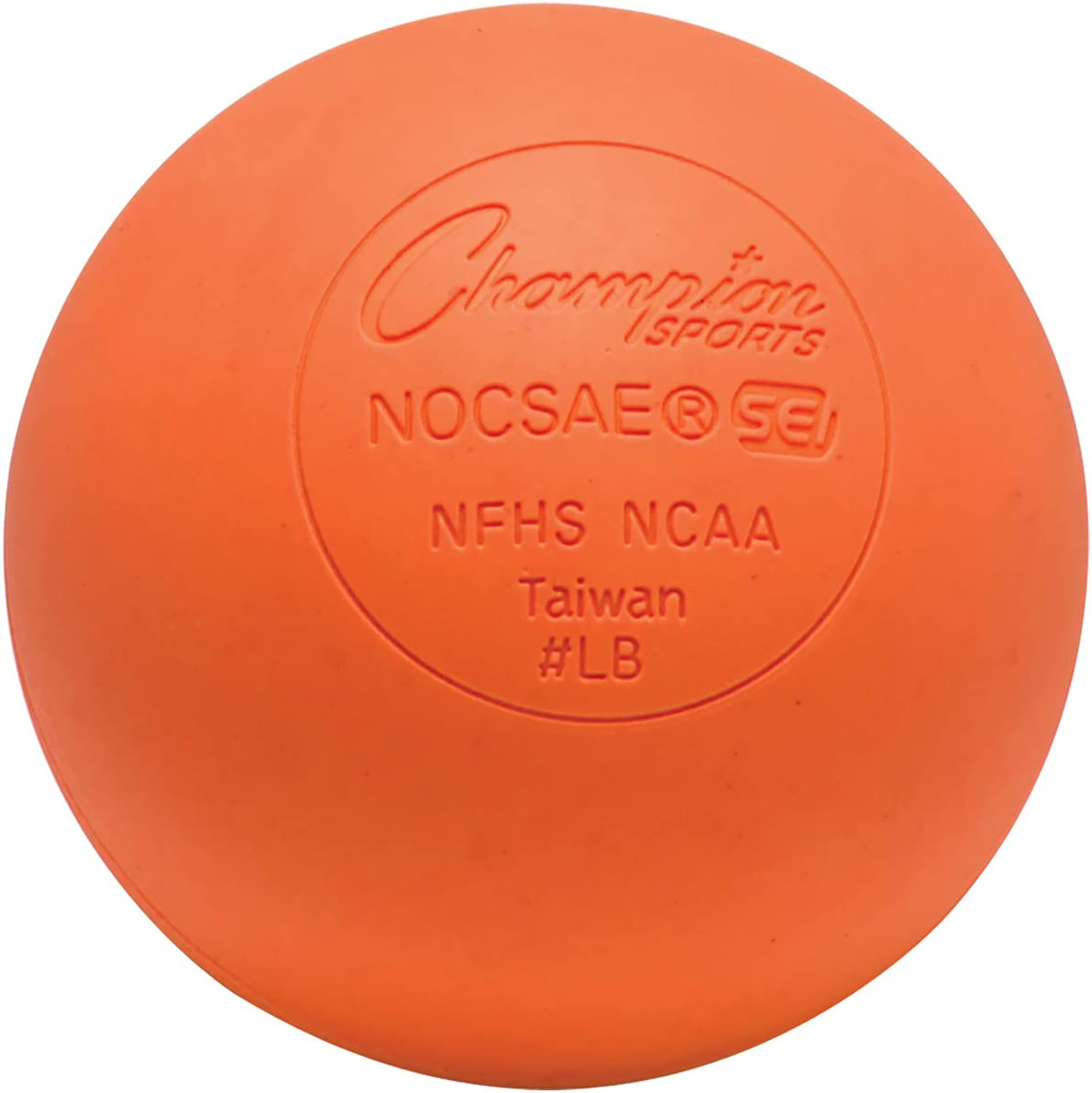 Champion Sports Official Size Rubber Lacrosse Ball - Orange (Single) - Picture 1 of 3