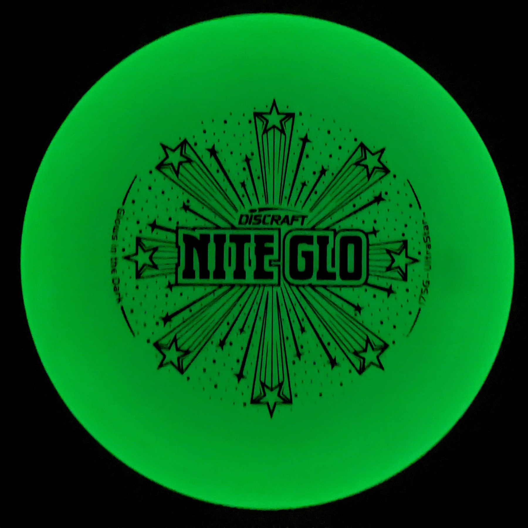 Canjam Frisbee Discraft Ultra-Star 175g Sport Disc Nite Glo USA