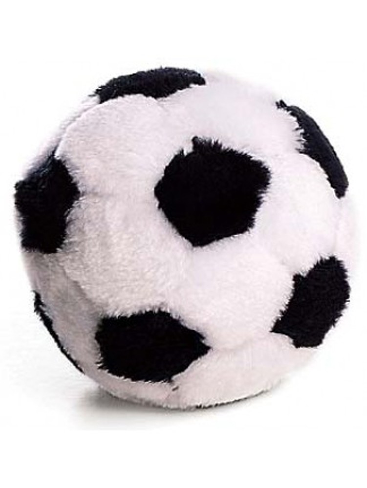 Ethical Pet Spot Plush Soccer Ball 4.5in Dog Toy with Squeaker - Pack of 9 - Picture 1 of 6