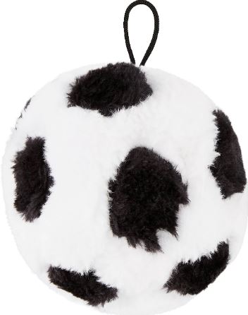 Ethical Pet Spot Plush Soccer Ball 4.5in Dog Toy with Squeaker - Pack of 9 - Picture 6 of 6