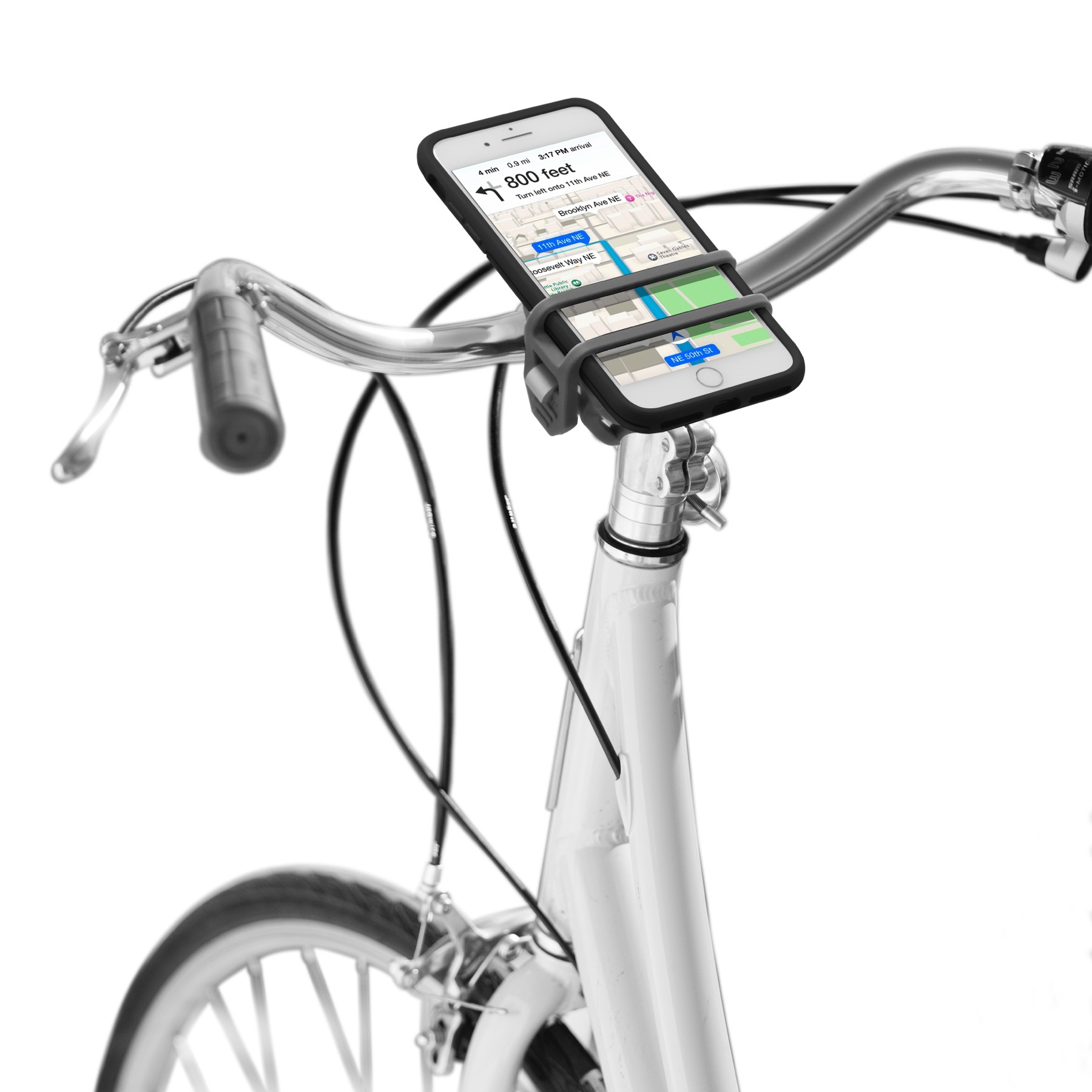 Nite Ize HandleBand Universal Smartphone Bar Mount - Charcoal (3-Pack) - 第 4/6 張圖片