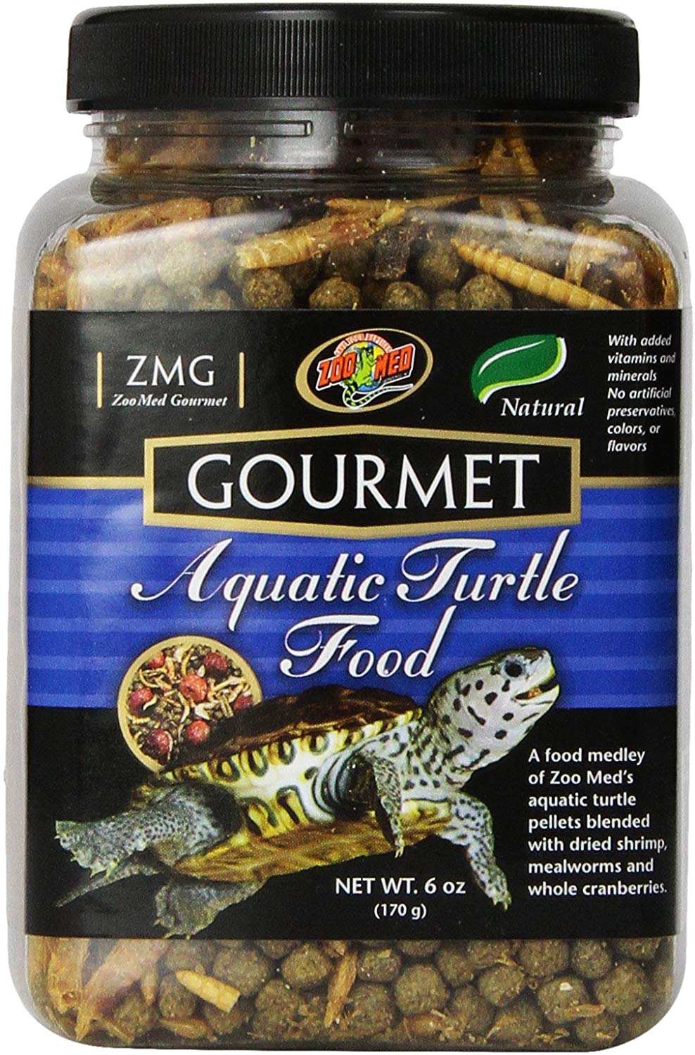 (2 Pack) Zoo Med All Natural Gourmet Aquatic Turtle Food Pellets 6