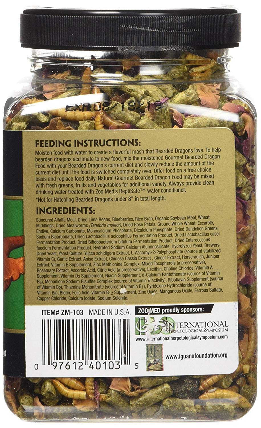 Zoo Med Gourmet Bearded Dragon Food 8.25 ounce - Bild 2 von 2