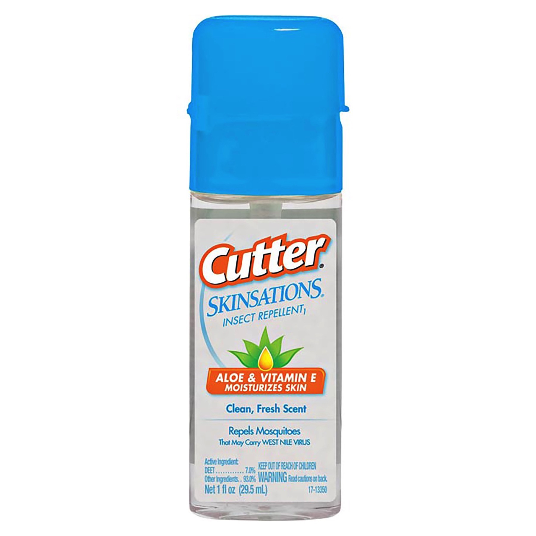 cutter skinsations insect repellent 1oz travel size pump spray 7 deet travel size