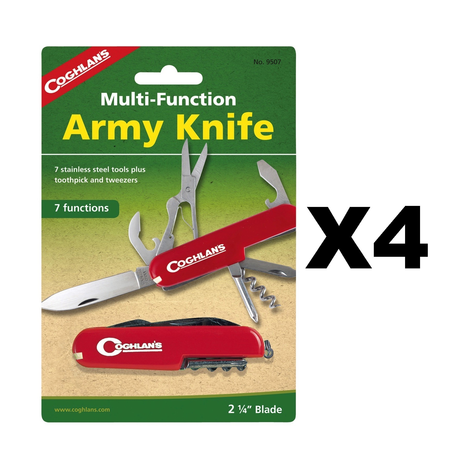 Coghlan's Army Knife 7Function Boy Scout MultiTool Camping Survival