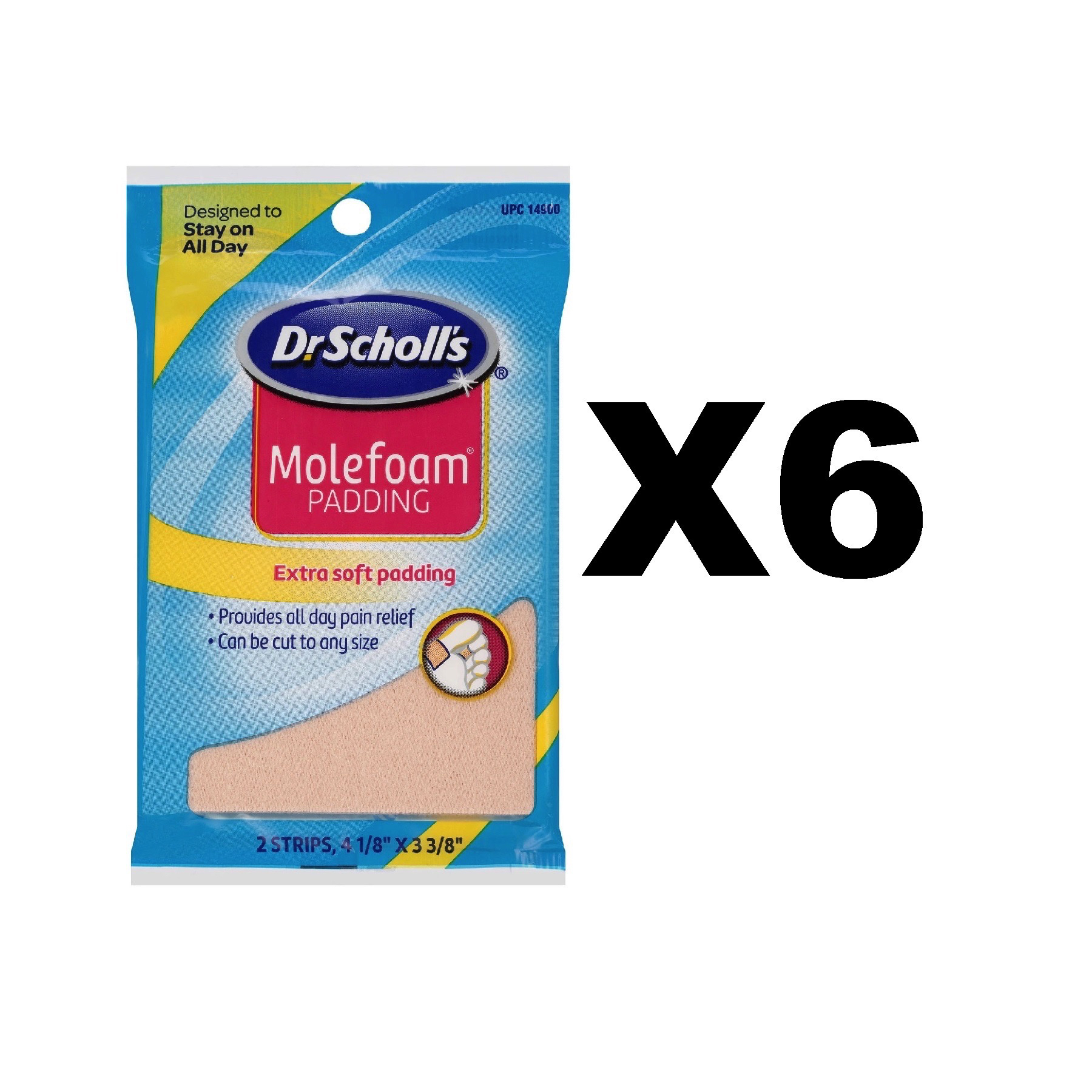 Dr. Scholl's Molefoam Padding Blister First Aid Calluses Corns Bunion