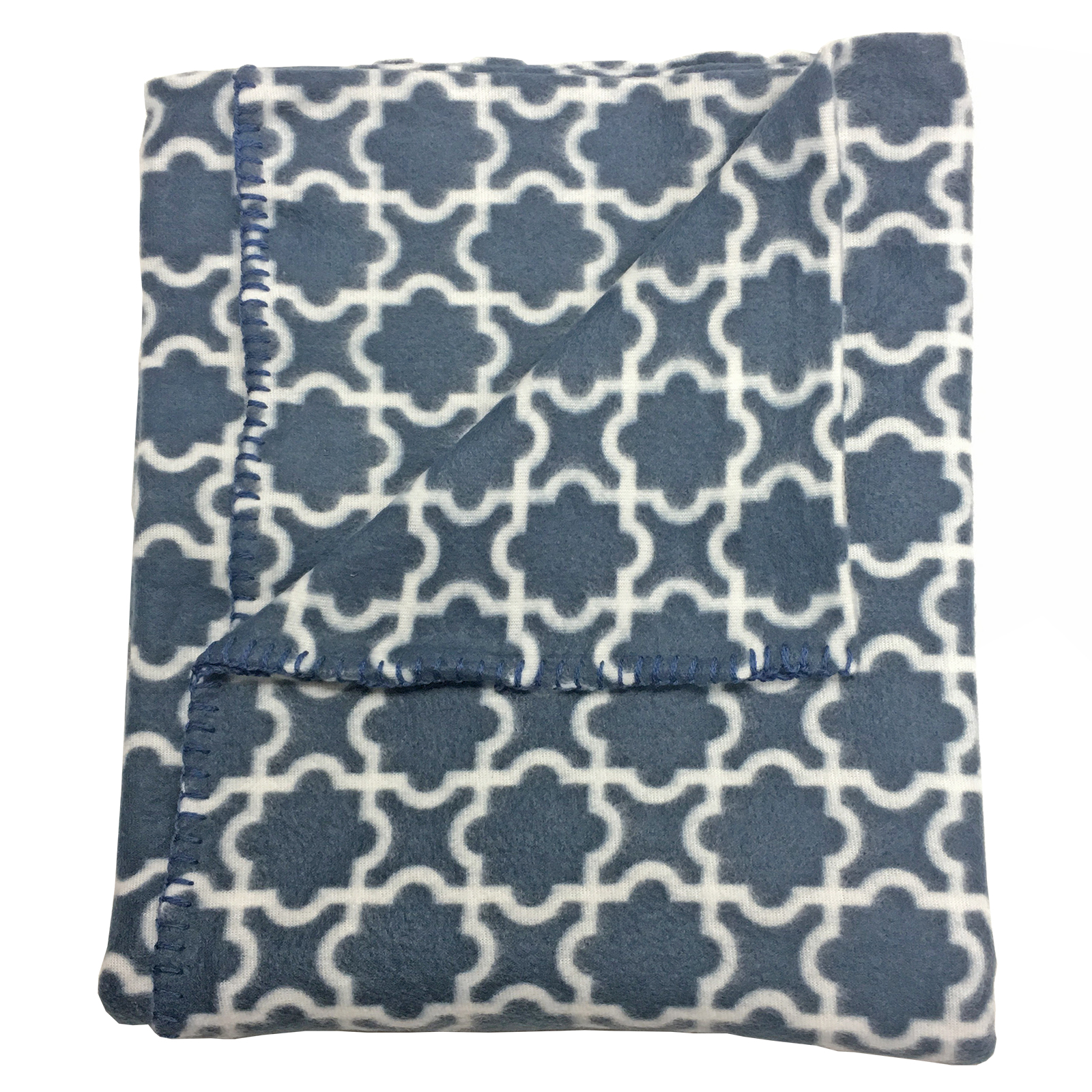 Soft Modern Throw In Fleece Fabric With Simple Moroccan Pattern - Picture Of soft modern throw in fleece fabric with simple moroccan pattern - picture of
