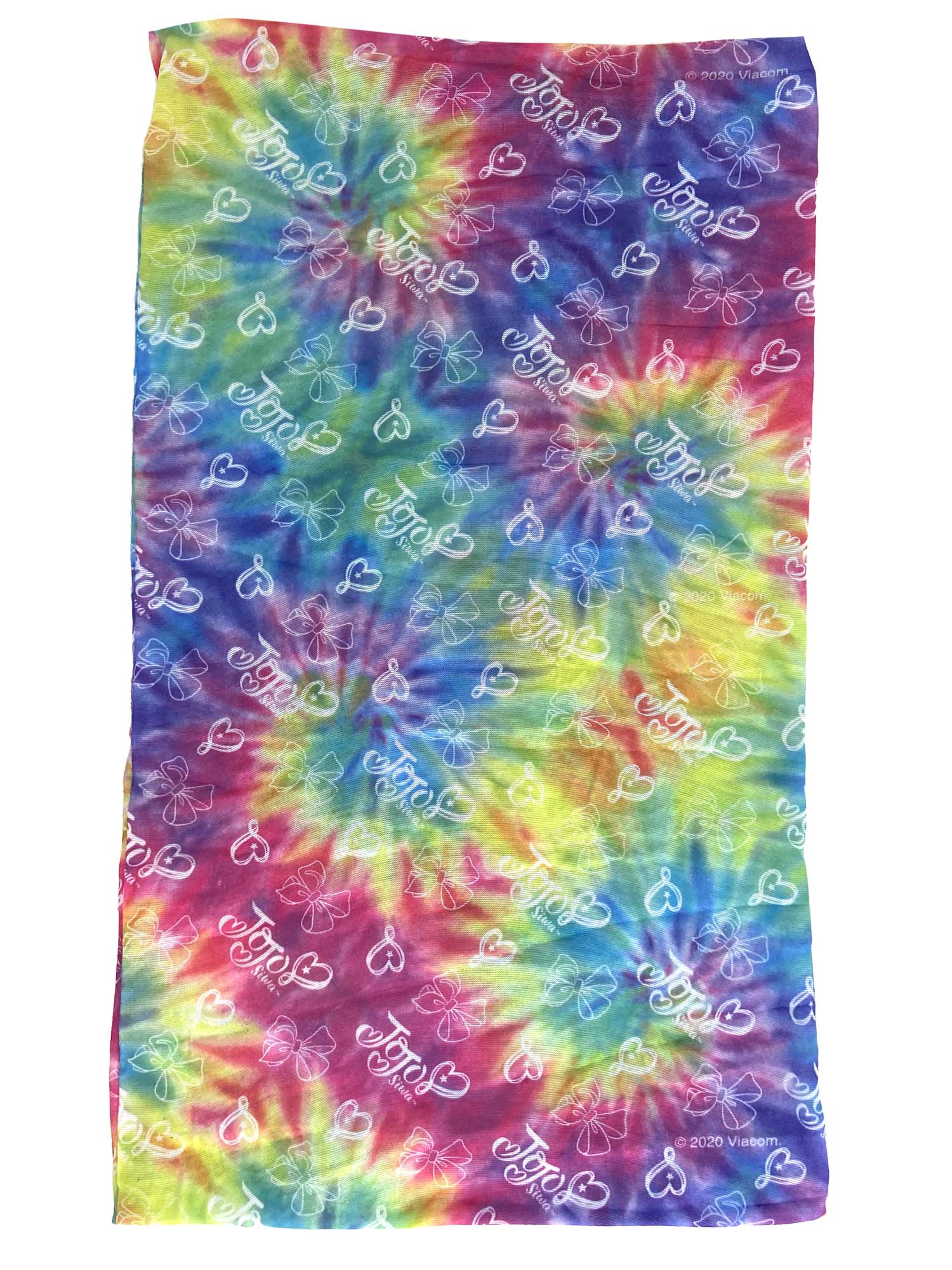 JoJo Siwa Tie-Dye Neck Gaiter /& Face Mask Strap w// Toothbrush Cap Rinsing Cup