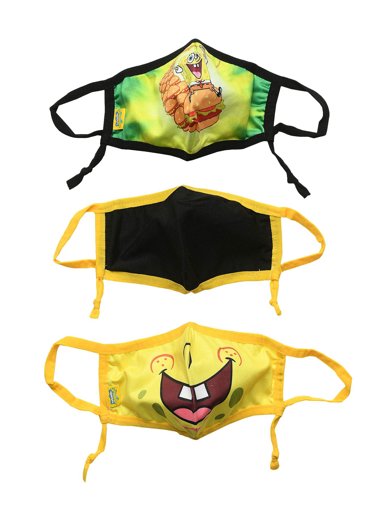 Kids Spongebob Squarepants Reusable Face Masks 3 Pack ...