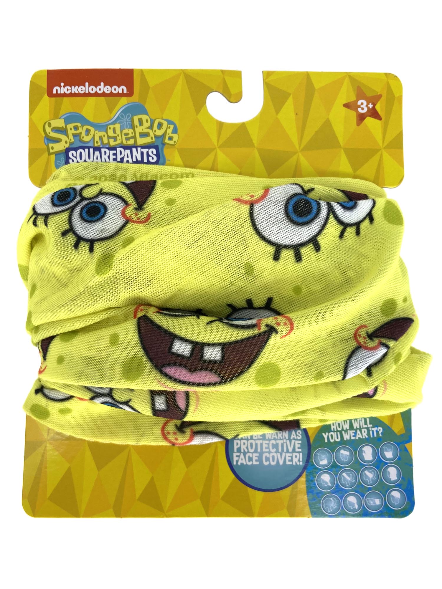 Máscara facial polaina reutilizable para niños Mickey Minnie JoJo Frozen LOL Bob Esponja Elige - Imagen 12 de 12
