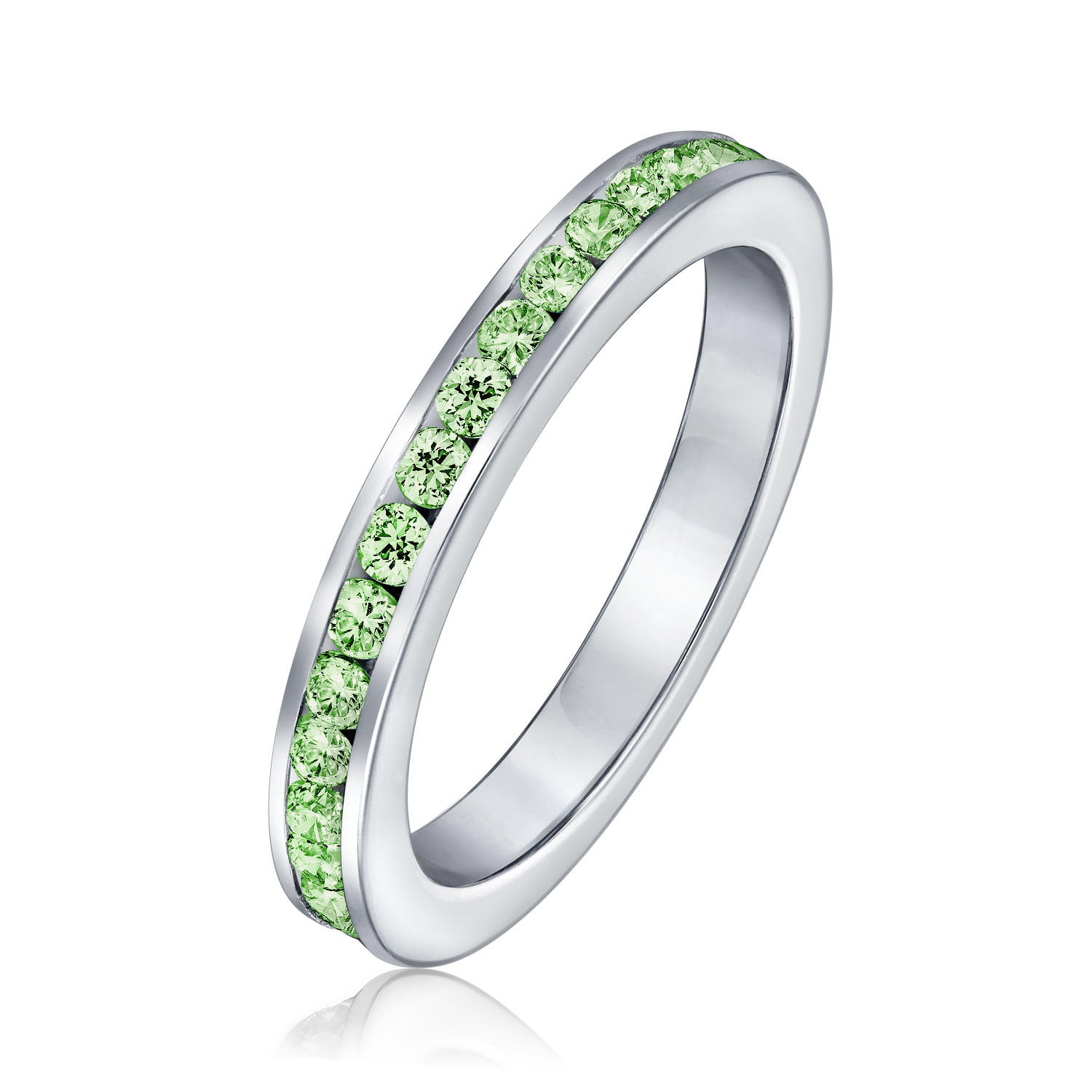 Cubic Zirconia Cocktail Statement Ring in Sterling Silver 12 Birthstone Colors - Picture 43 of 59