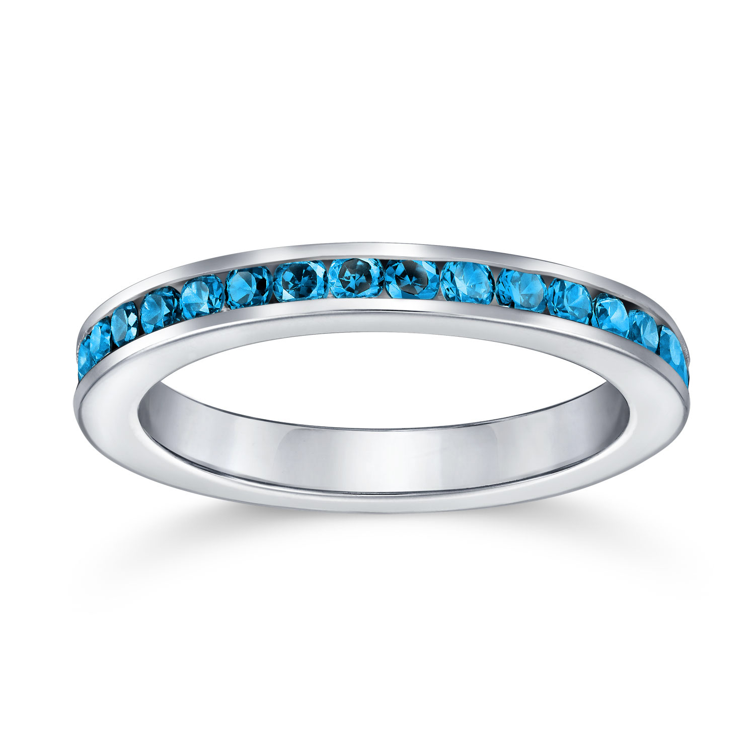 Cubic Zirconia Cocktail Statement Ring in Sterling Silver 12 Birthstone Colors - Picture 19 of 59