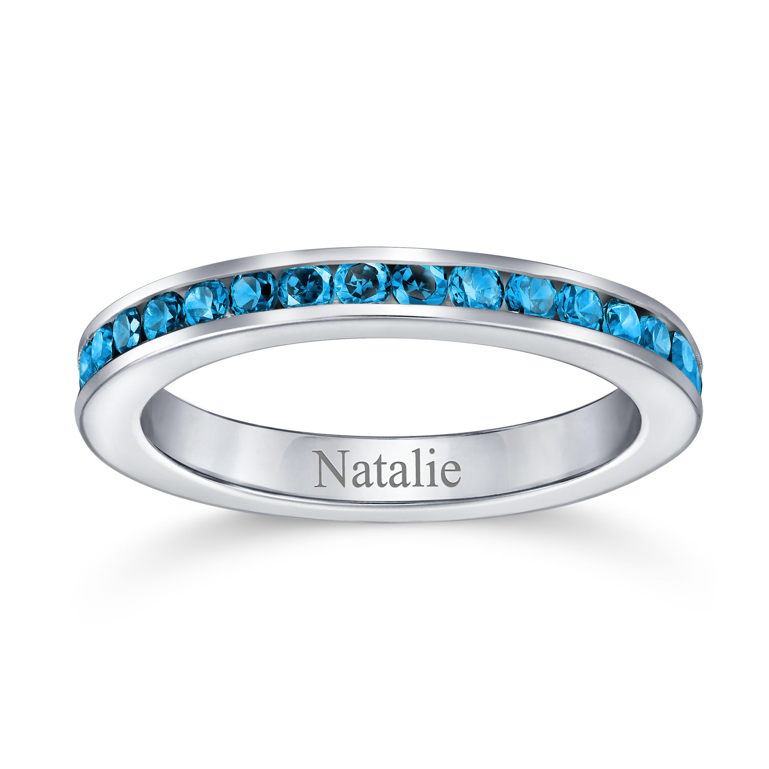 Cubic Zirconia Cocktail Statement Ring in Sterling Silver 12 Birthstone Colors - Picture 22 of 59