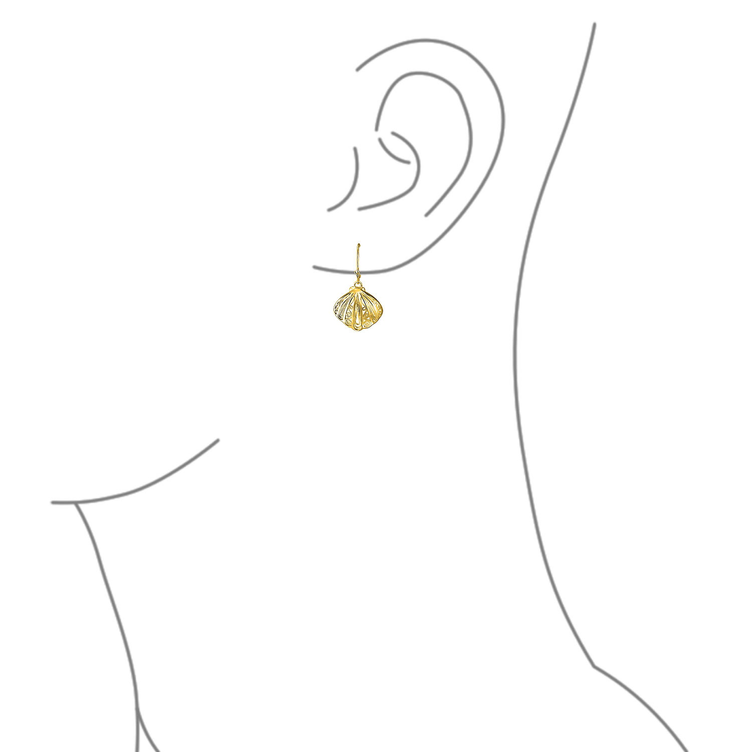 Hawaiian Seaside Escape Jewelry Set Sand Dollar, Starfish, Seashell Dangle Stud - 第 9/9 張圖片