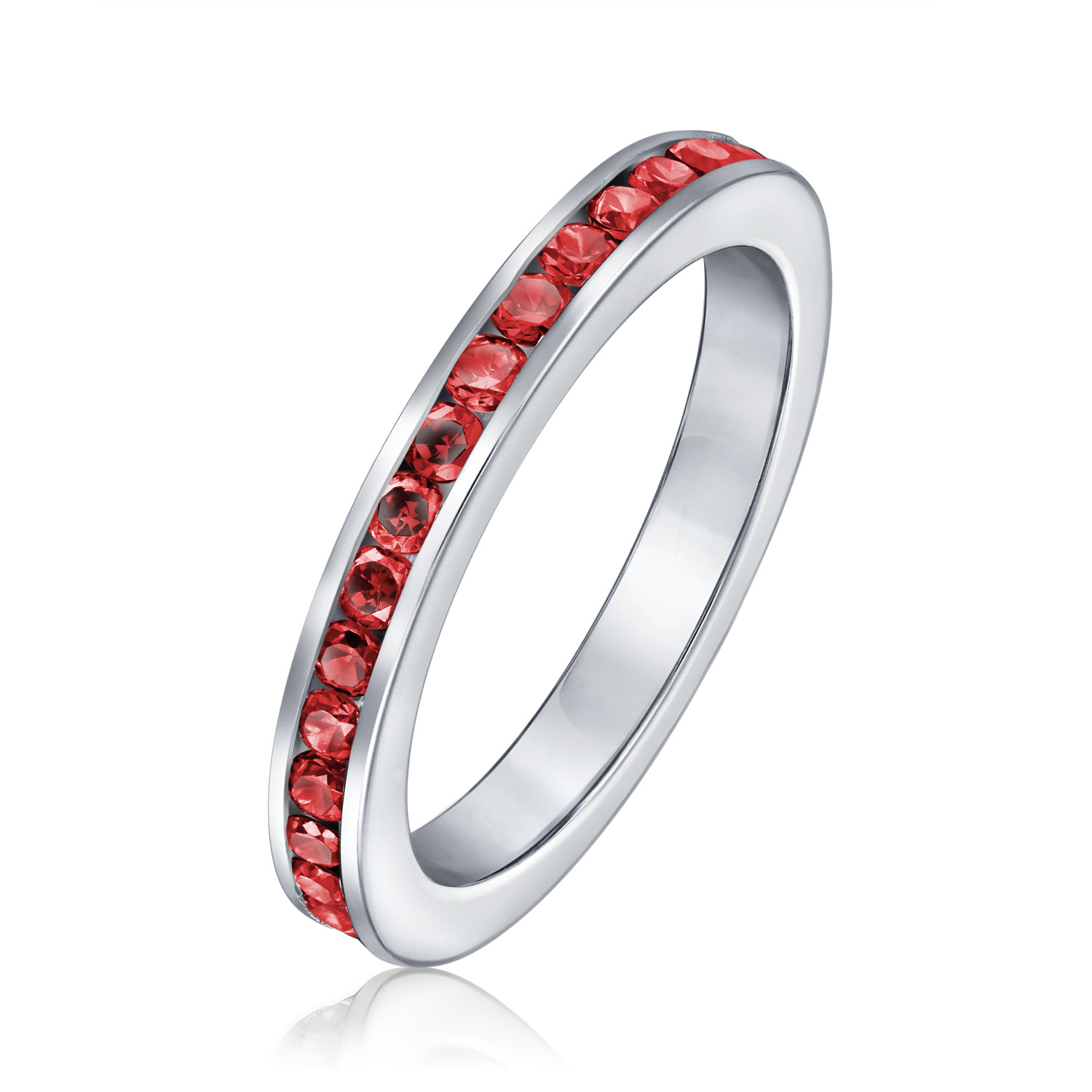 Cubic Zirconia Cocktail Statement Ring in Sterling Silver 12 Birthstone Colors - Picture 51 of 59