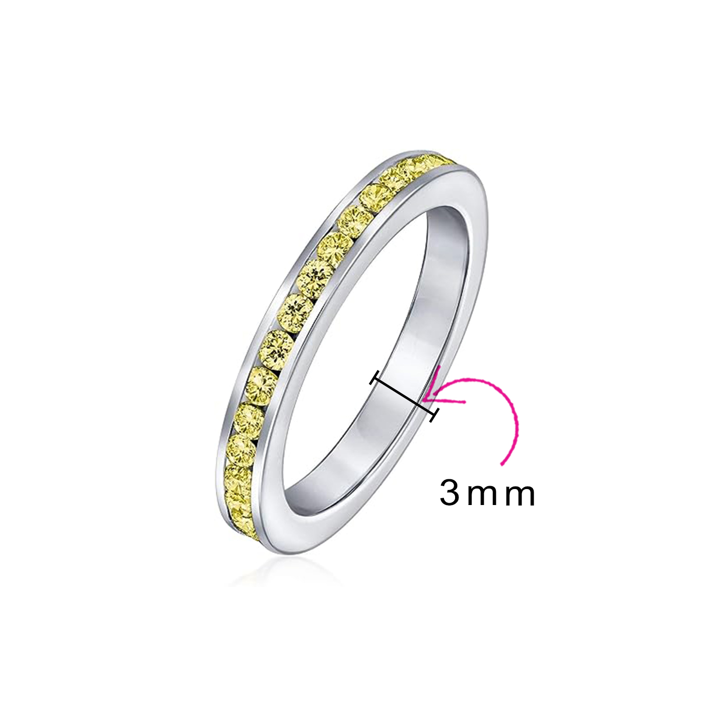 Cubic Zirconia Cocktail Statement Ring in Sterling Silver 12 Birthstone Colors - Picture 59 of 59