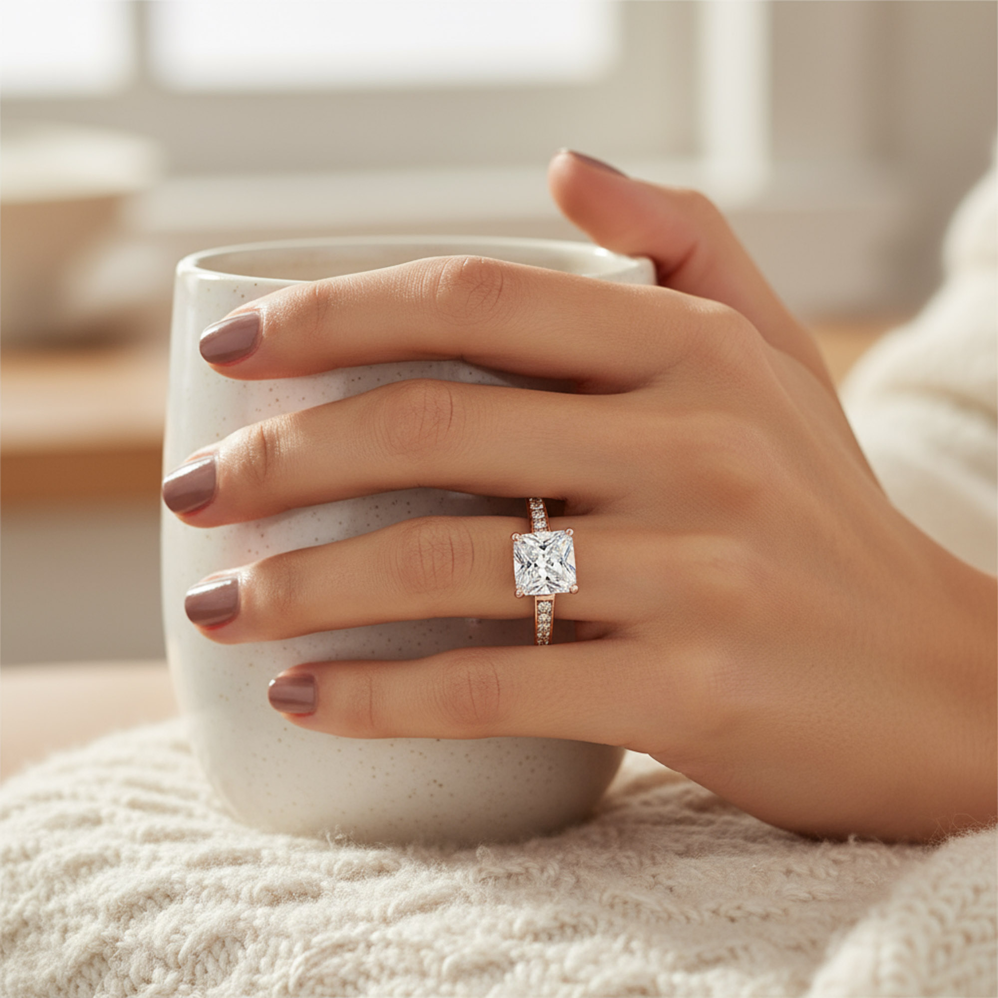 Timeless Classic 2.5CT AAA CZ Princess Cut Square Brilliant Solitaire - Picture 7 of 34