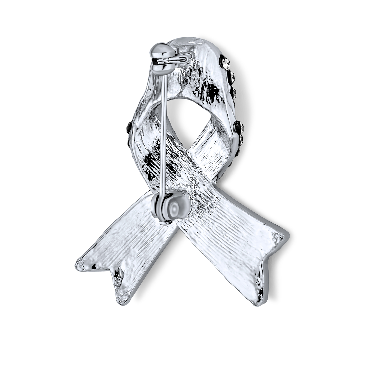 Open Heart Enamel Crystal Prevention and Support for Causes Awareness White - Picture 12 of 15