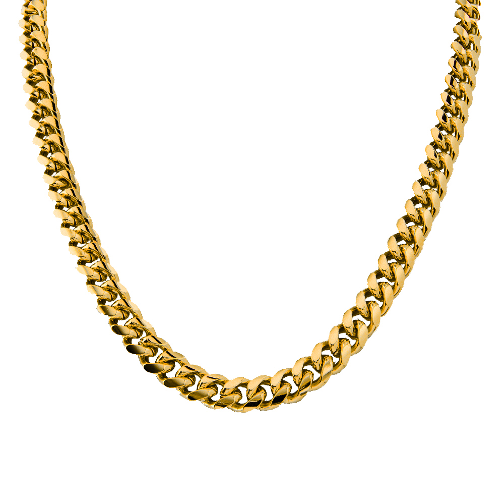 Gold Overlay 11mm Cuban/Curb Link Chain Necklace or Bracelet - Lifetime ...