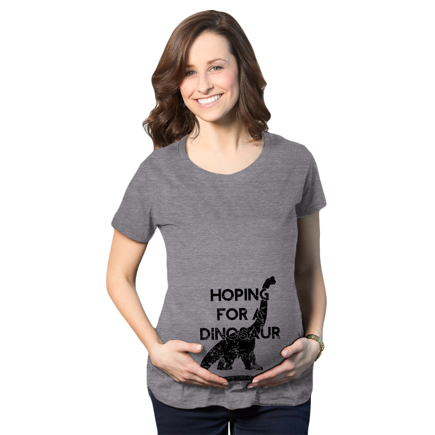 Camiseta de anuncio de embarazo divertido bebé Maternity Hoping For a Dinosaur - Imagen 9 de 15