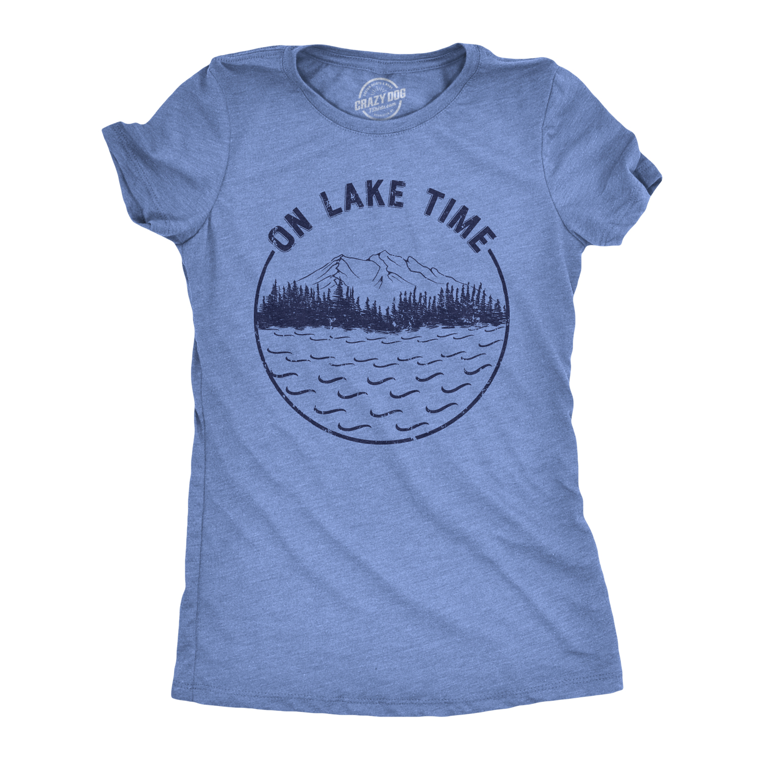 Womens On Lake Time T Shirt Funny Summer Vacation Outdoors Tee For Ladies - Picture 7 of 7