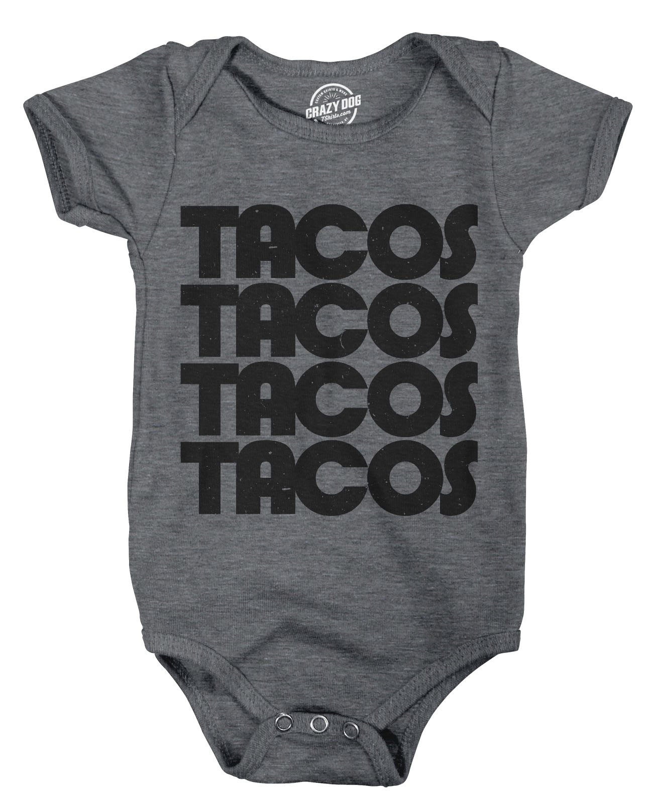 Creeper Tacos Tacos Tacos Funny Mexican Bodysuit for Newborn Baby