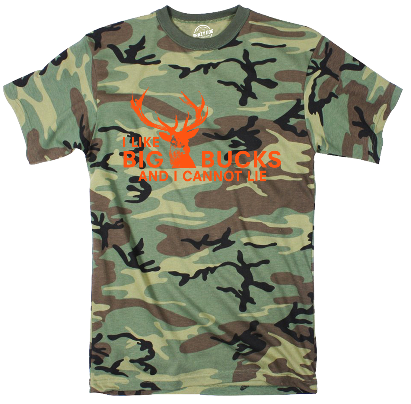 Camiseta Camuflada Juvenil I Like Big Bucks And I Cannot Lie Divertida Camiseta de Caza - Imagen 7 de 7