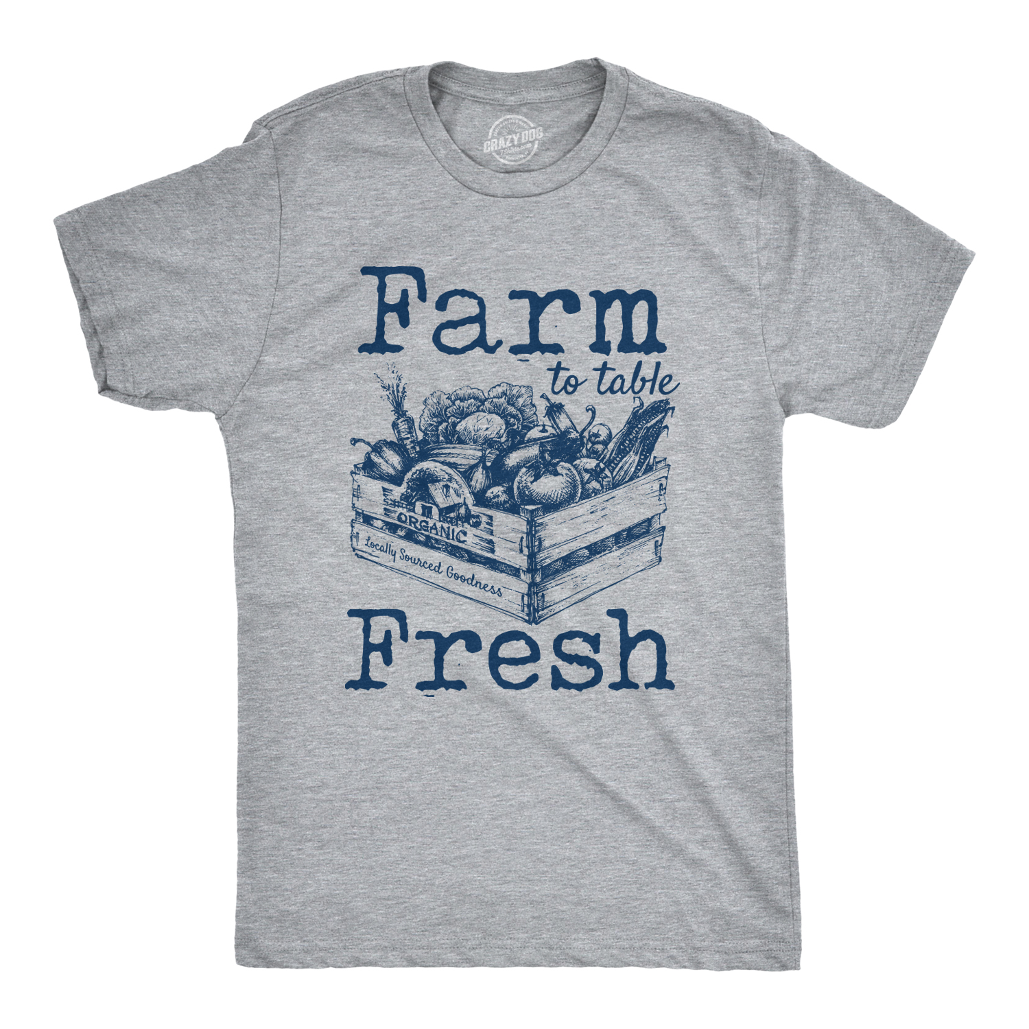 Camiseta fresca para hombre de granja a mesa linda camiseta de mercado de verduras