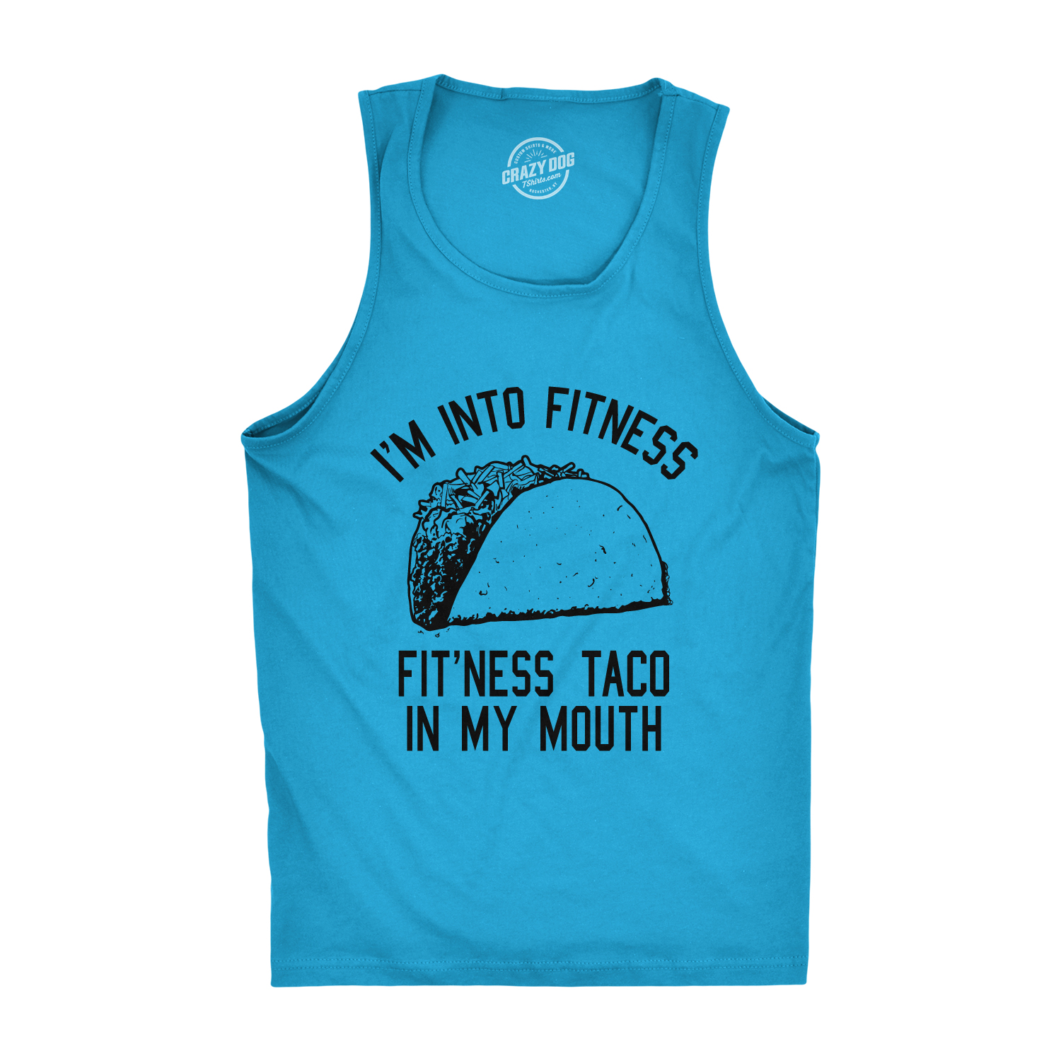 Camiseta sin mangas divertida para hombre Fitness Taco In My Mouth - Imagen 9 de 9