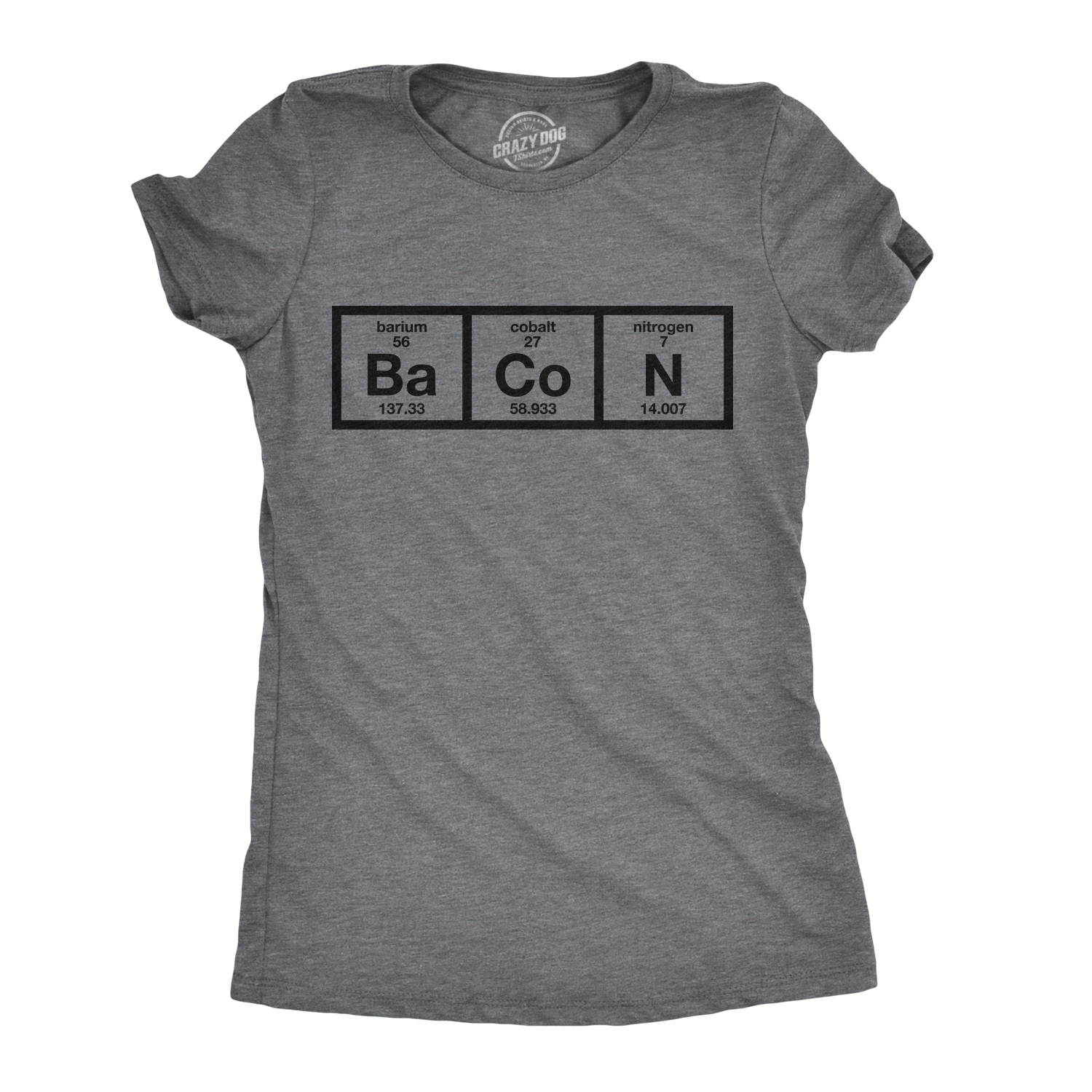 Camiseta de mujer Chemistry of Bacon divertida camiseta de mesa periódica para damas - Imagen 10 de 16