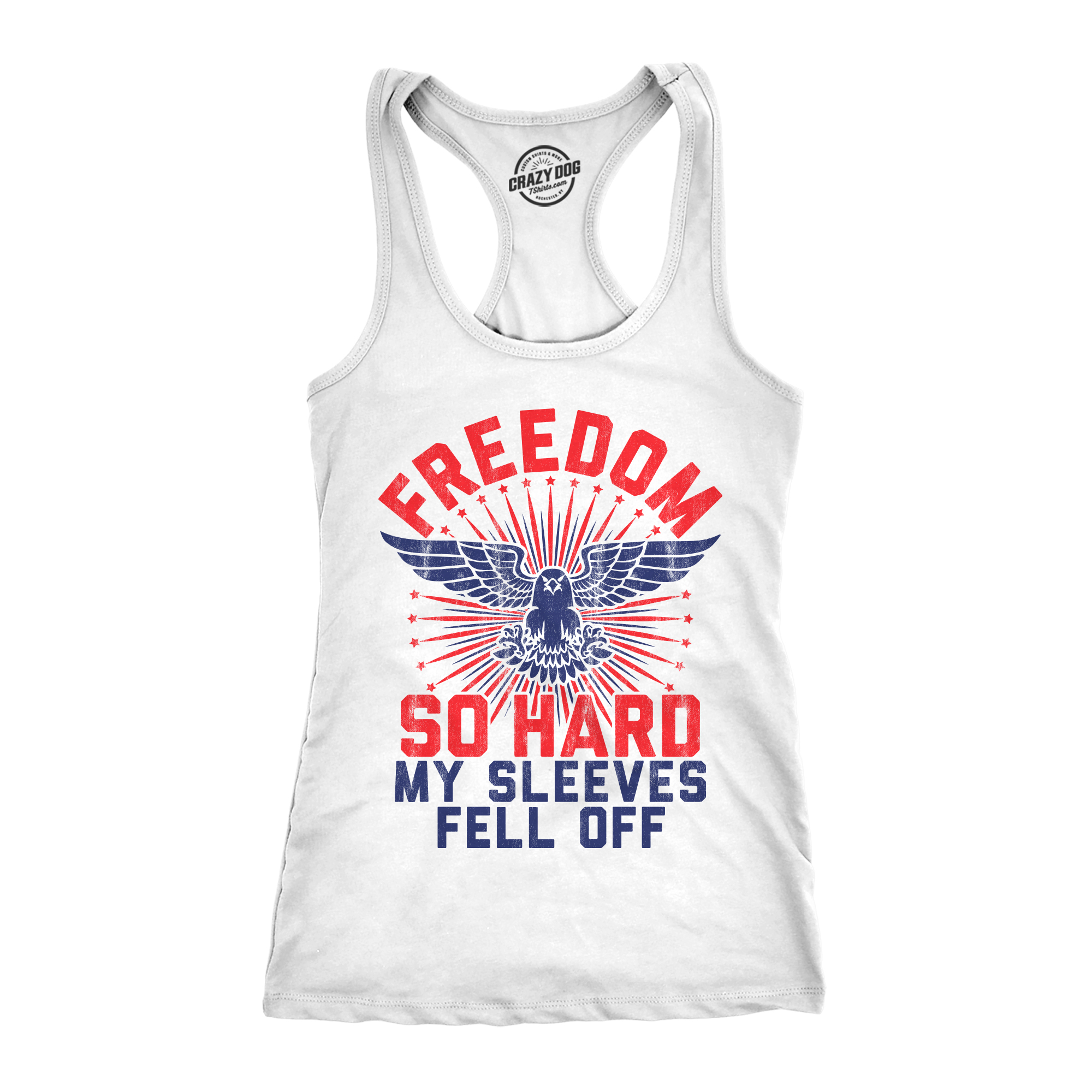 Camiseta sin mangas Freedom So Hard My Sleeves Fell Off para mujer divertida EE. UU. 4 de julio - Imagen 8 de 9