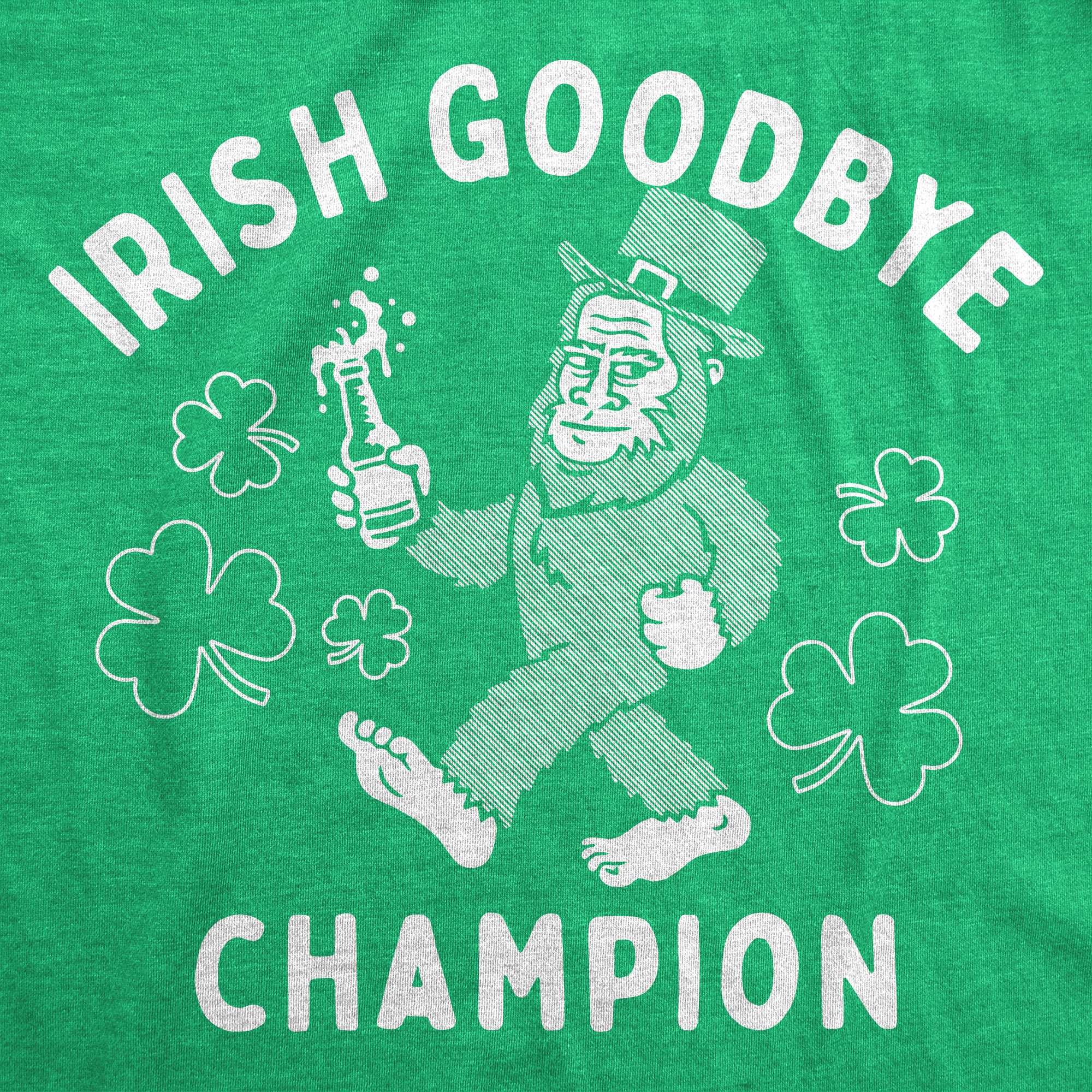 Mens Funny T Shirts Irish Goodbye Champion Sarcastic St Patricks Day Graphic - Picture 9 of 9