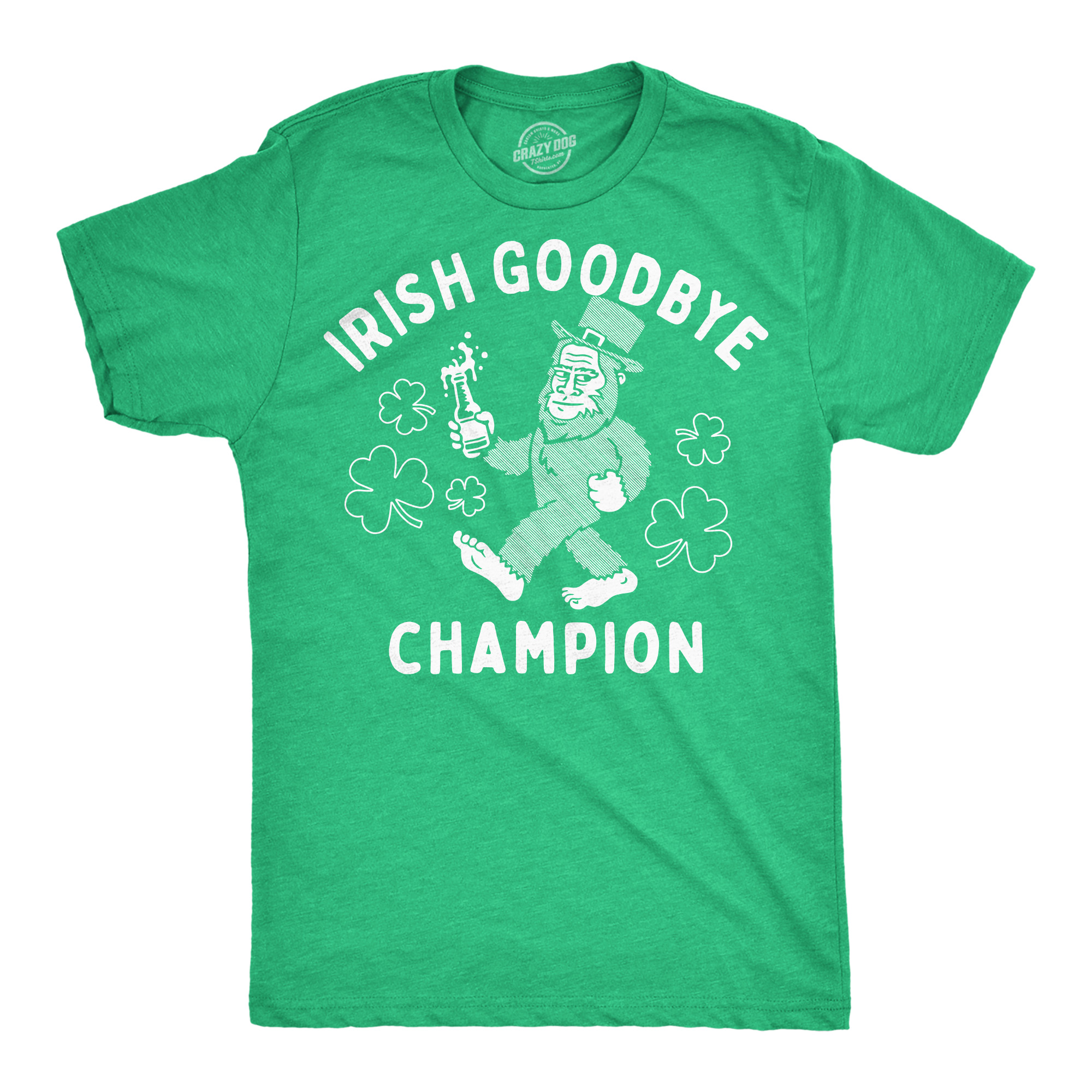 Mens Funny T Shirts Irish Goodbye Champion Sarcastic St Patricks Day Graphic - Picture 8 of 9