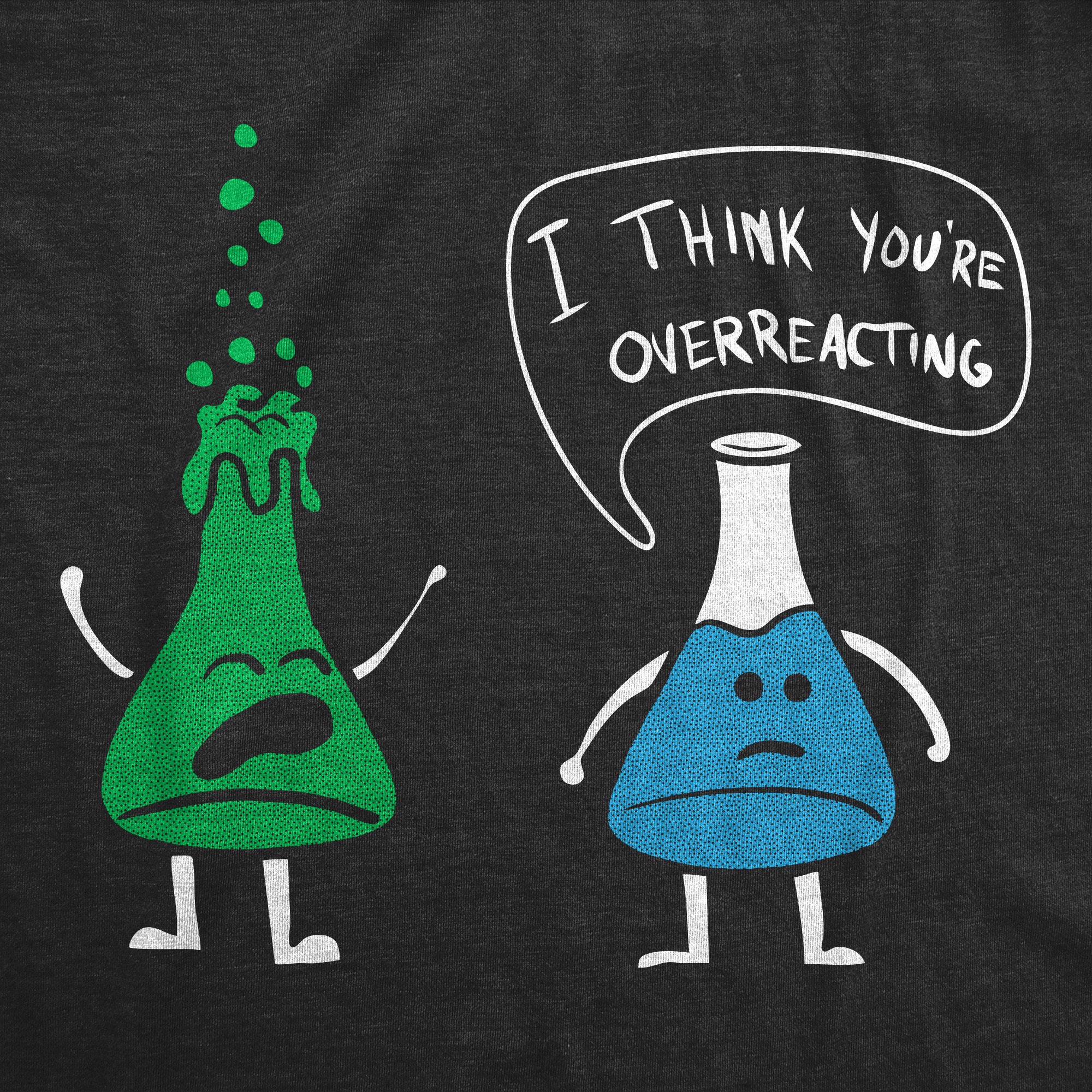 Camiseta Para Hombres I Think You're Exagerando Divertida Ciencia Experimento Laboratorio Nerd - Imagen 9 de 9