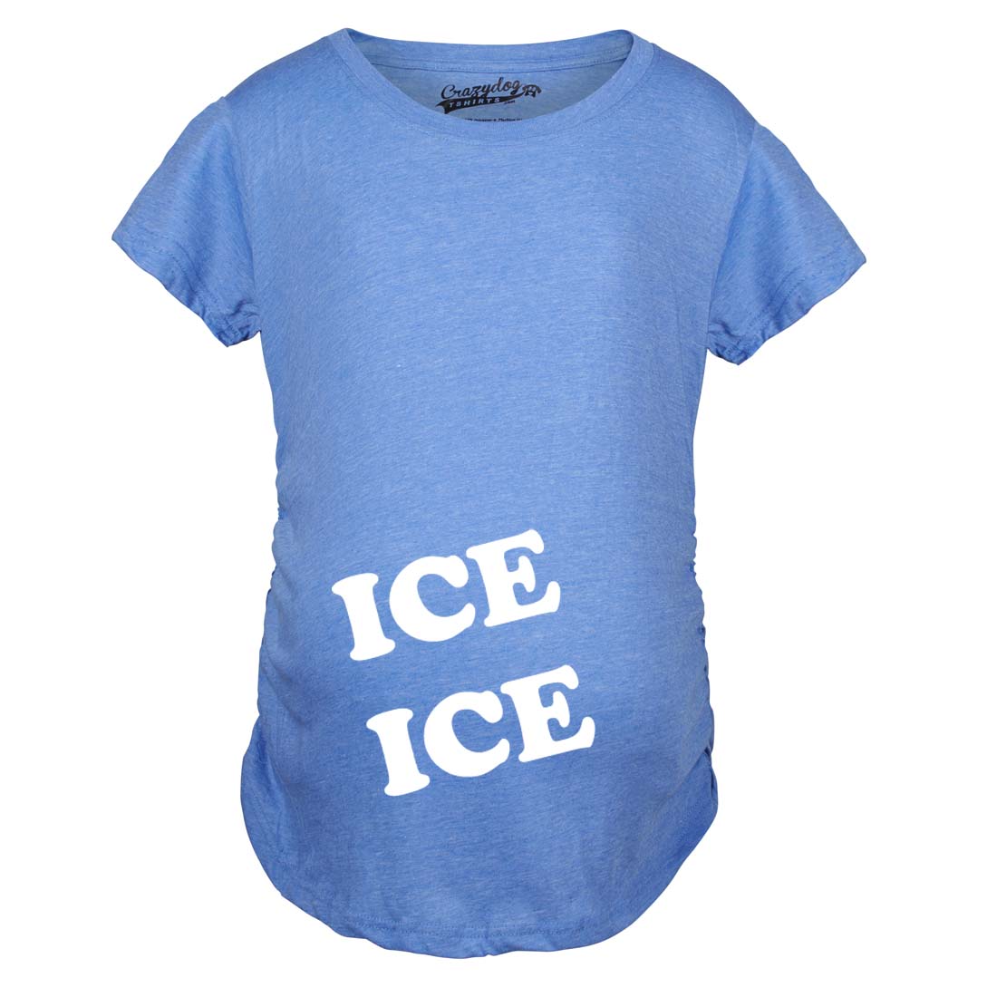 Camiseta Maternidad Hielo Hielo Embarazada Novedad Baby Bump Embarazo Anuncio Camiseta - Imagen 8 de 10