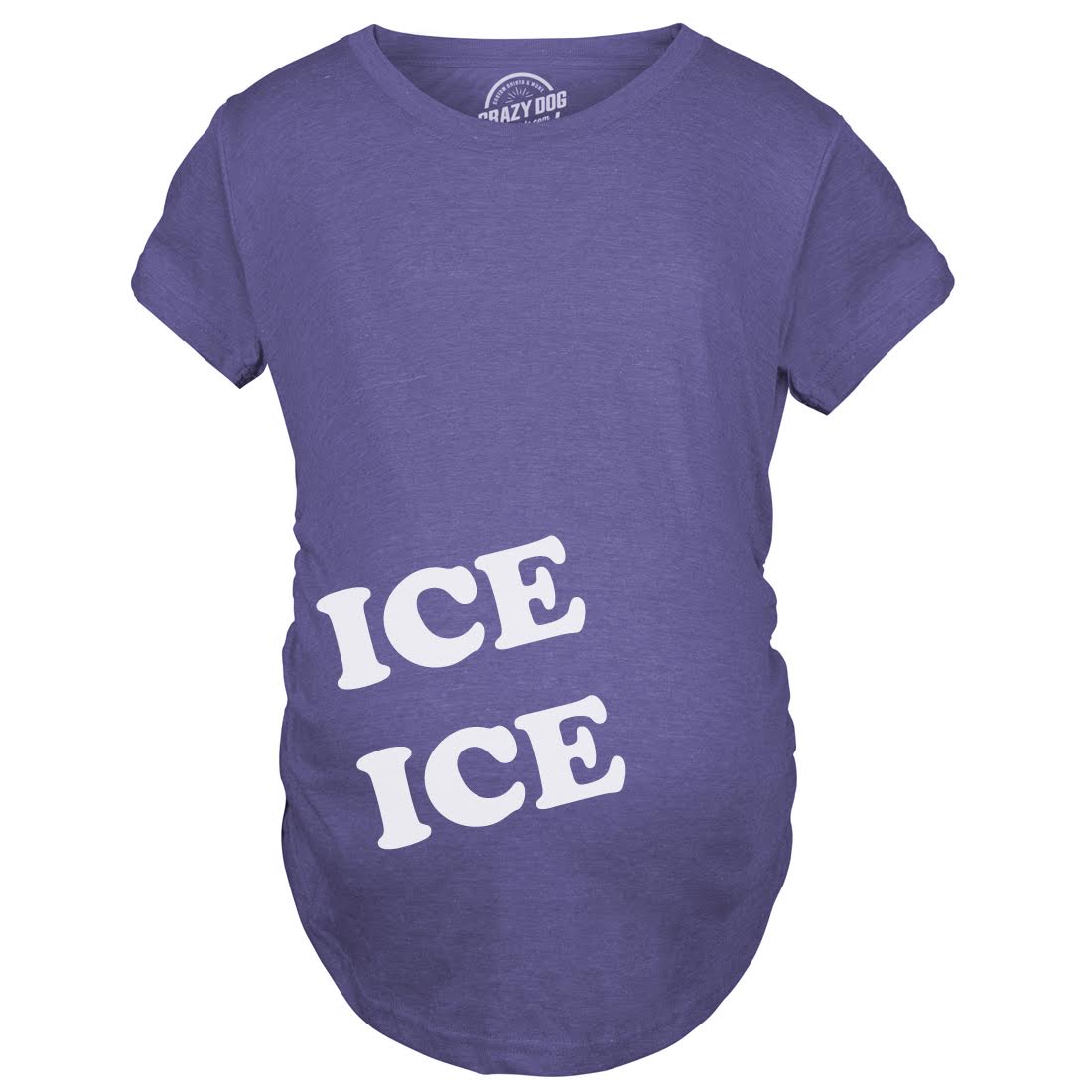 Camiseta Maternidad Hielo Hielo Embarazada Novedad Baby Bump Embarazo Anuncio Camiseta - Imagen 9 de 10