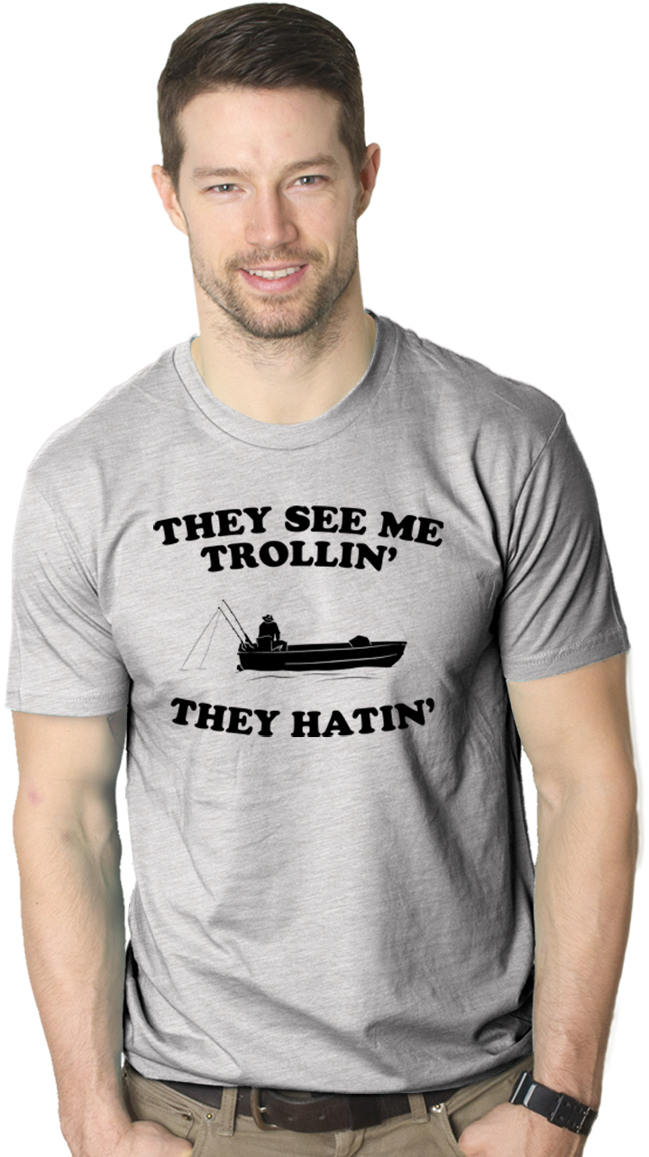 They See Me Trollin T Shirt Funny Fishing Shirts Fish Jokes Summer Camping