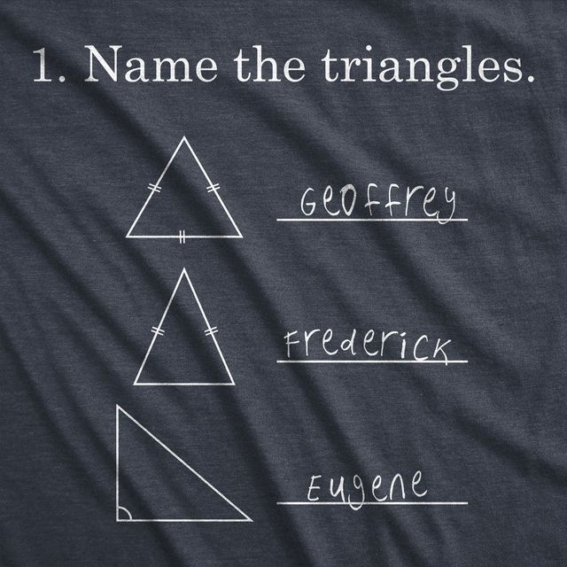 Para Hombre Nombre Los Triángulos Divertida Matemáticas Camiseta Sarcasmo Novedad Me Amo Matemáticas Gráfico - Imagen 12 de 14