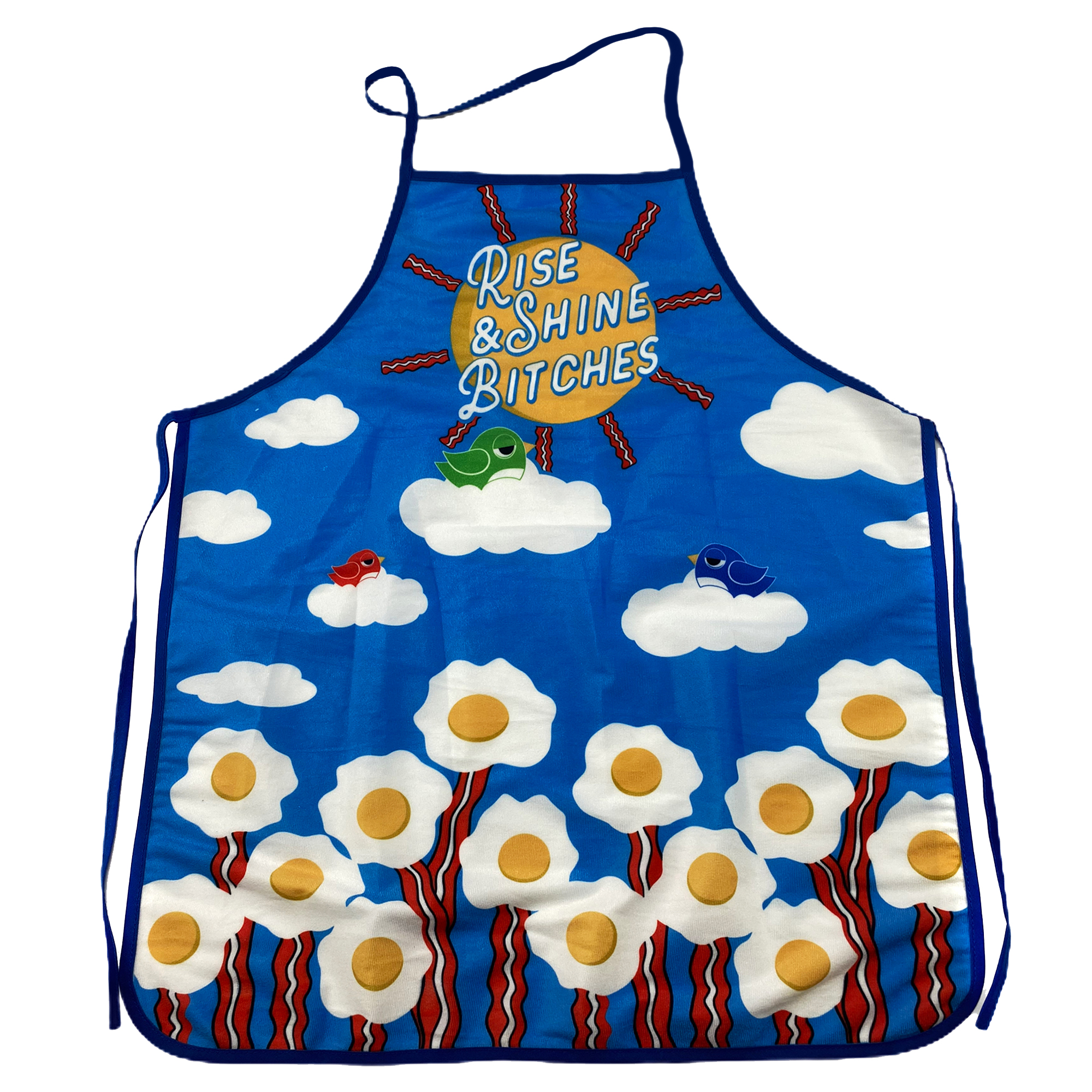 Rise And Shine Bitches Funny Breakfast Bacon And Eggs Graphic Kitchen - Picture 9 of 16