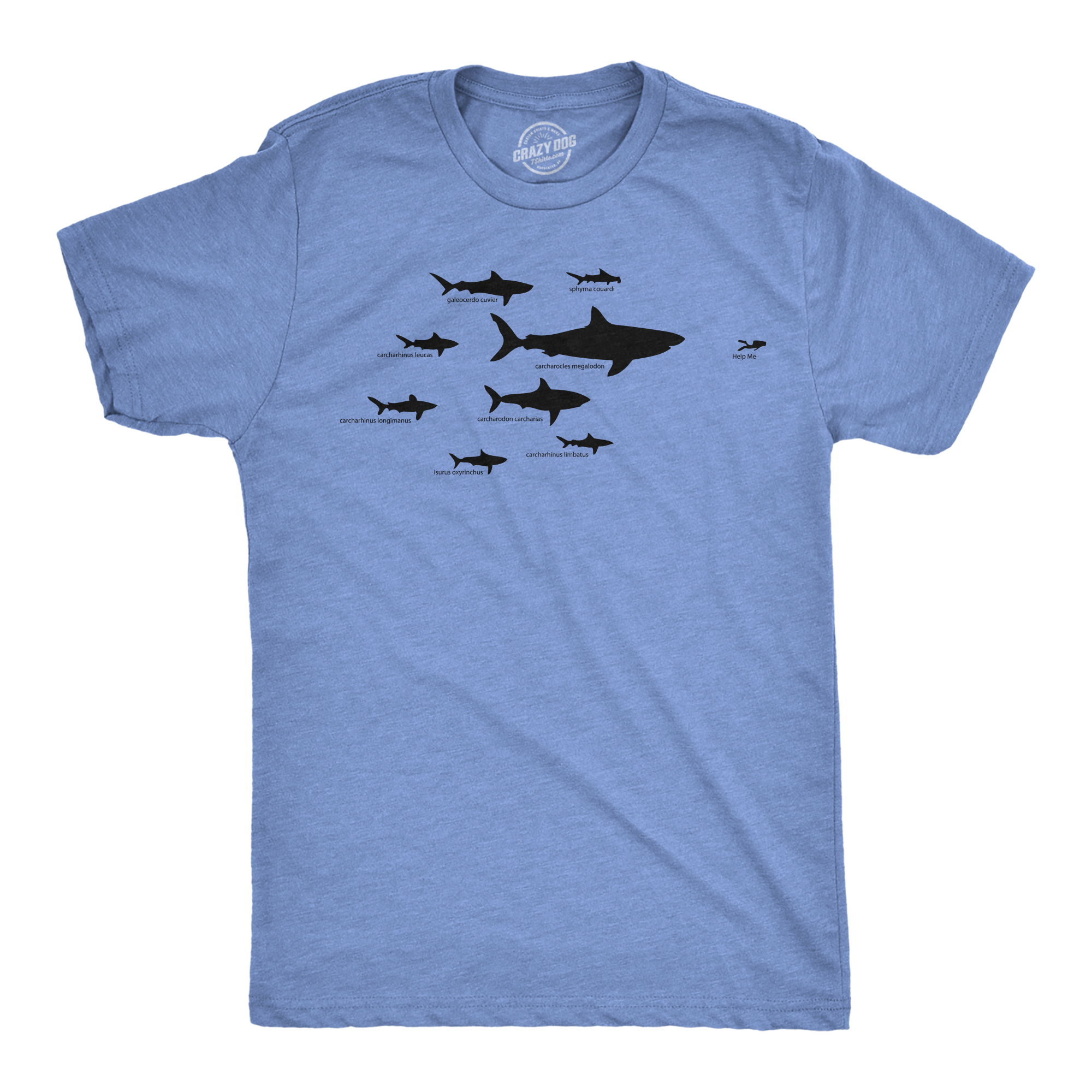 thumbnail image 2 of Funny Tacos Shark Tshirt For Women - Crazy Dog Womens Jaws Tee With Spanish Humor, Cinco De Mayo Shirt 2 of 14