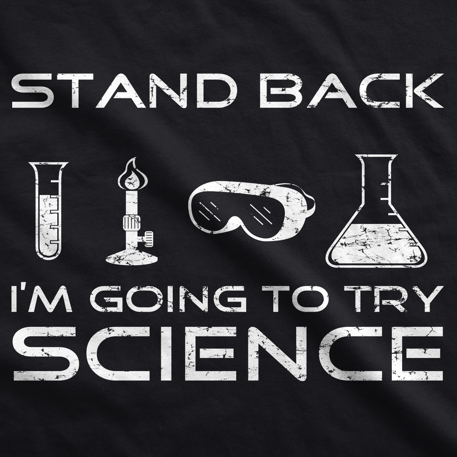Camiseta Para Hombres Stand Back Im Going to Try Ciencia Divertida Nerd Sarcástica Camiseta Geek - Imagen 9 de 14