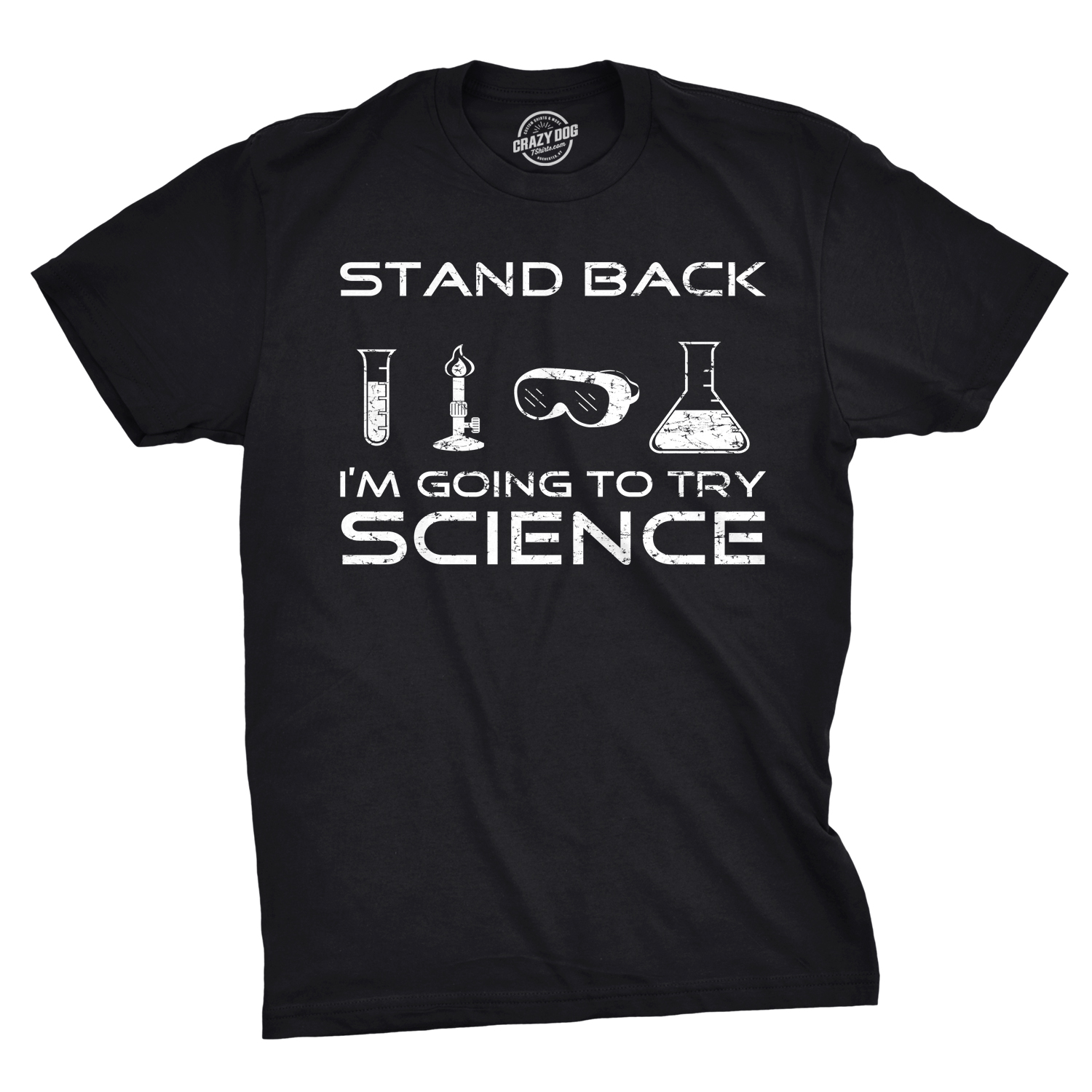 Camiseta Para Hombres Stand Back Im Going to Try Ciencia Divertida Nerd Sarcástica Camiseta Geek - Imagen 8 de 14