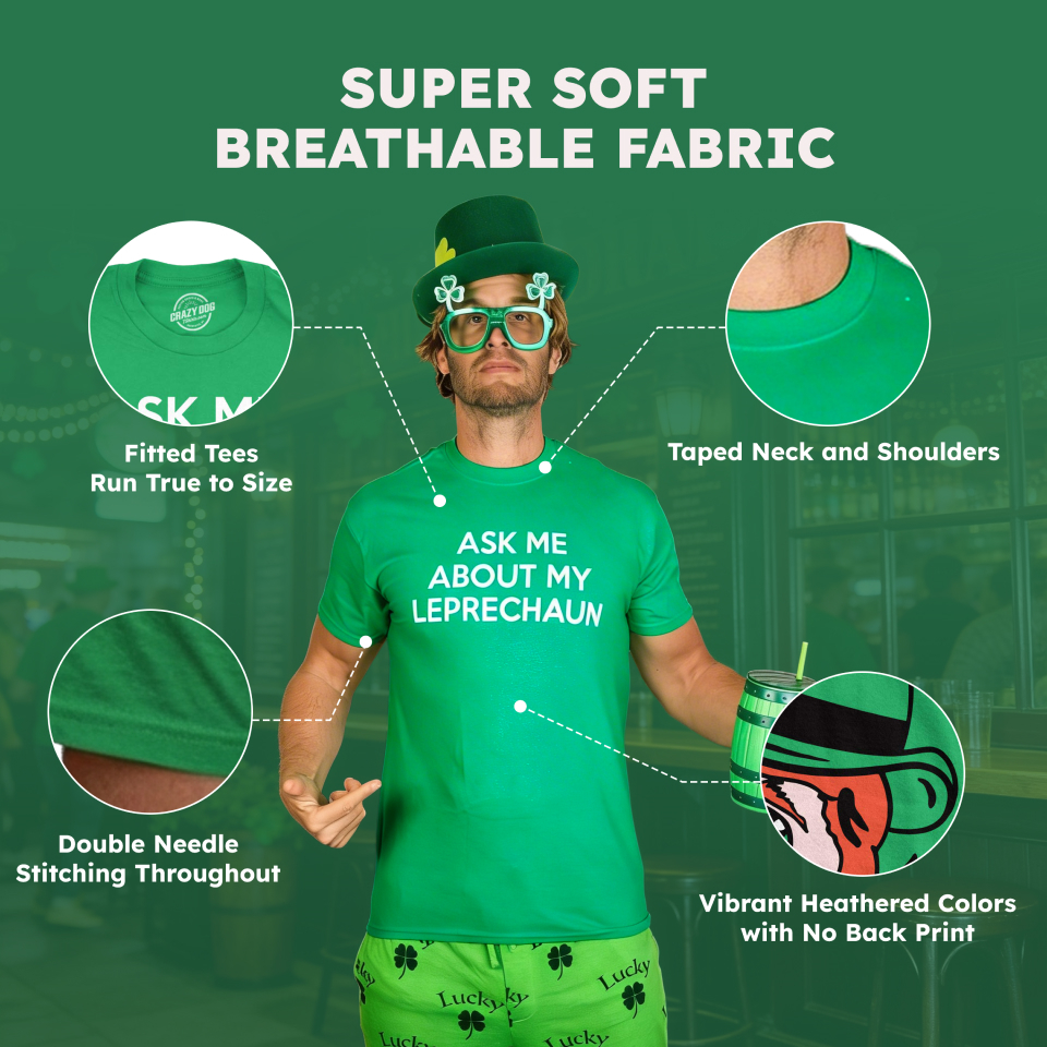 Mens Funny T Shirts Irish I Was Gaming Sarcastic St Pats Day Gamer Tee For Men