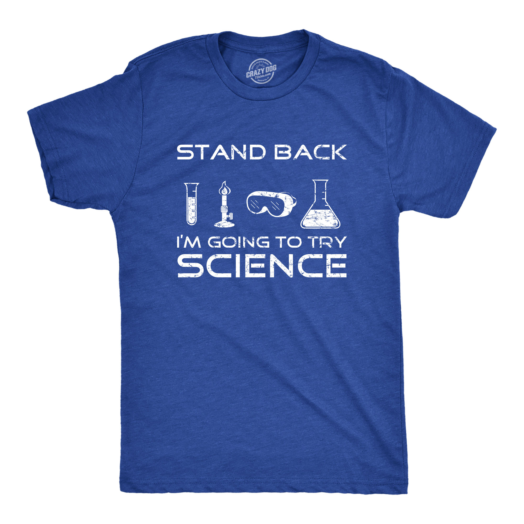 Camiseta Para Hombres Stand Back Im Going to Try Ciencia Divertida Nerd Sarcástica Camiseta Geek - Imagen 13 de 14