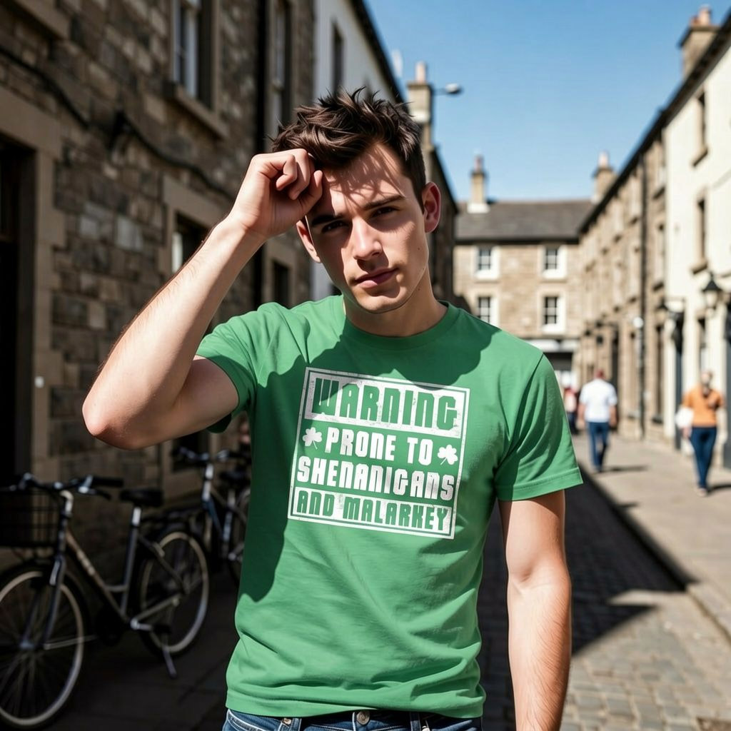 Mens Shenanigan Enthusiast T Shirt Funny Saint Patricks Day St Patty Irish Tee