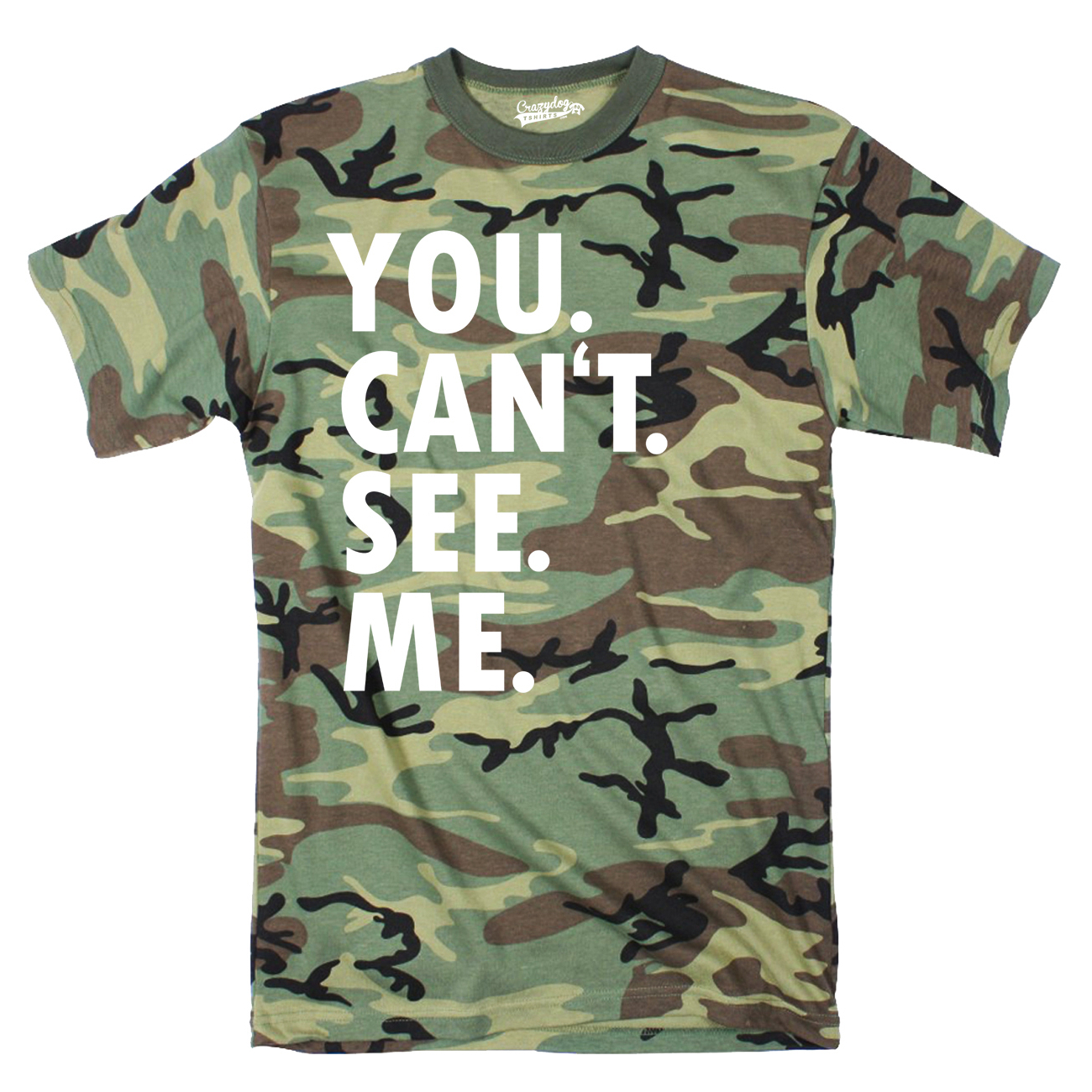 Camiseta para hombre You Cant See Me divertida caza camuflaje sarcástico adulto humor - Imagen 9 de 10