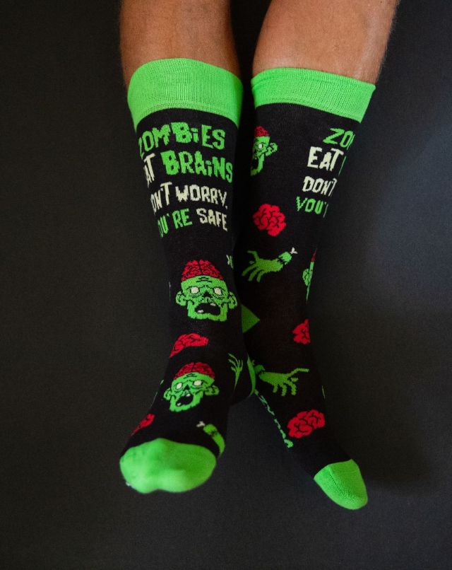 Youth Halloween Socks Funny Zombie Pumpkin Scary Footwear - Picture 14 of 24