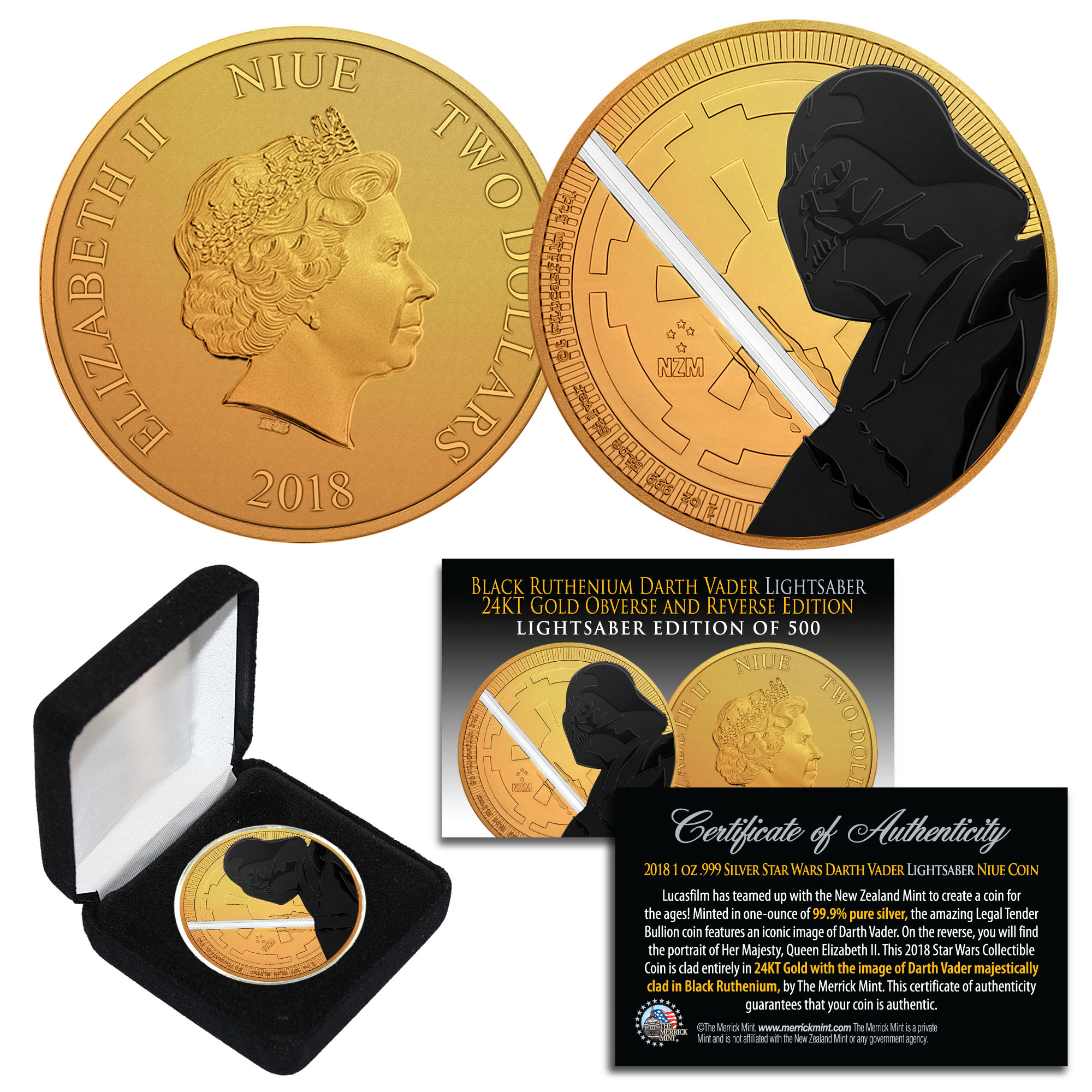 YEAR OF THE DOG Golden Enigma 1 Oz Silver Coin 2£ United Kingdom 2018